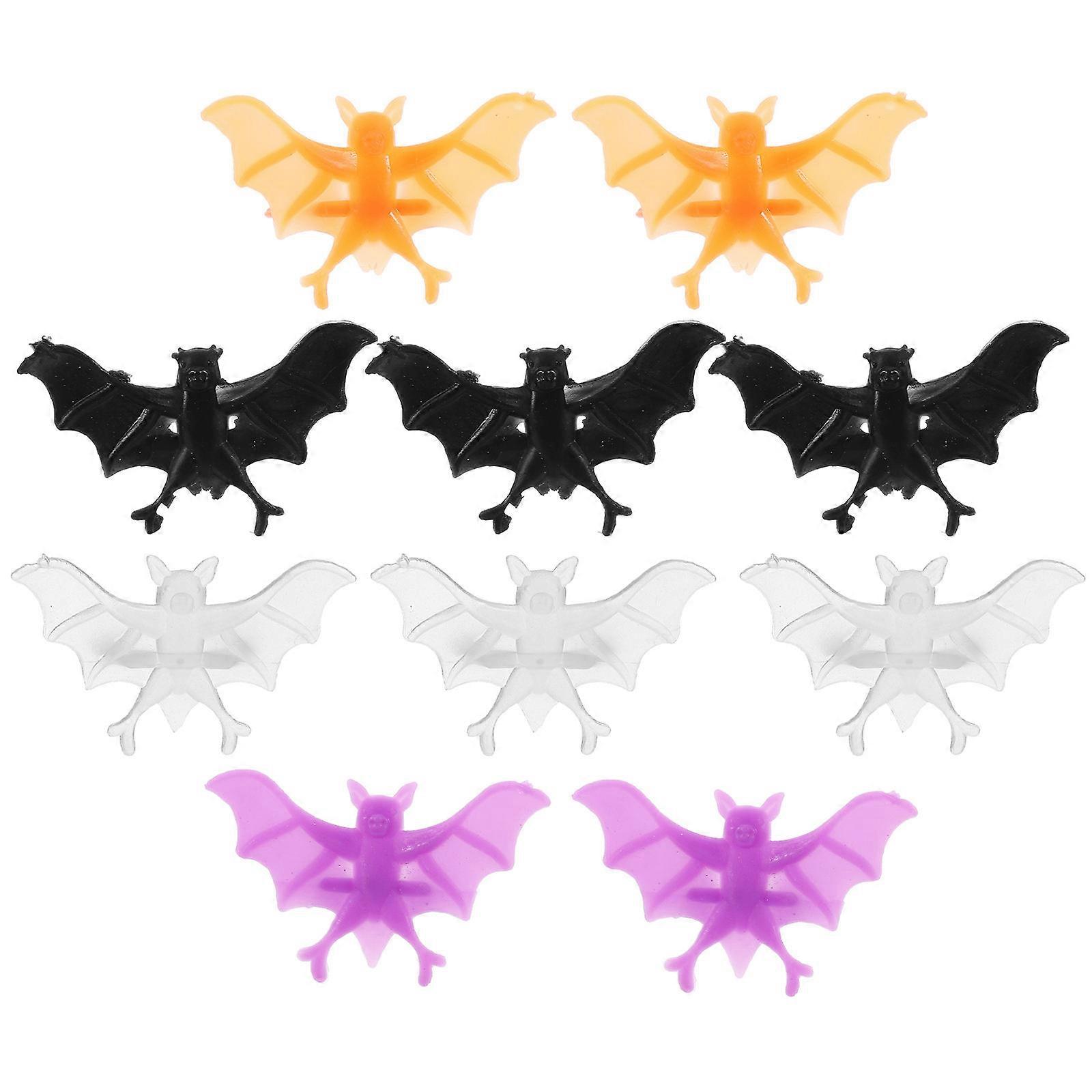 Creative Halloween Accessories 120Pcs Bat Rings For Kids Made To Enhance Atmosphere At Parties With Unique Bat Shape Design