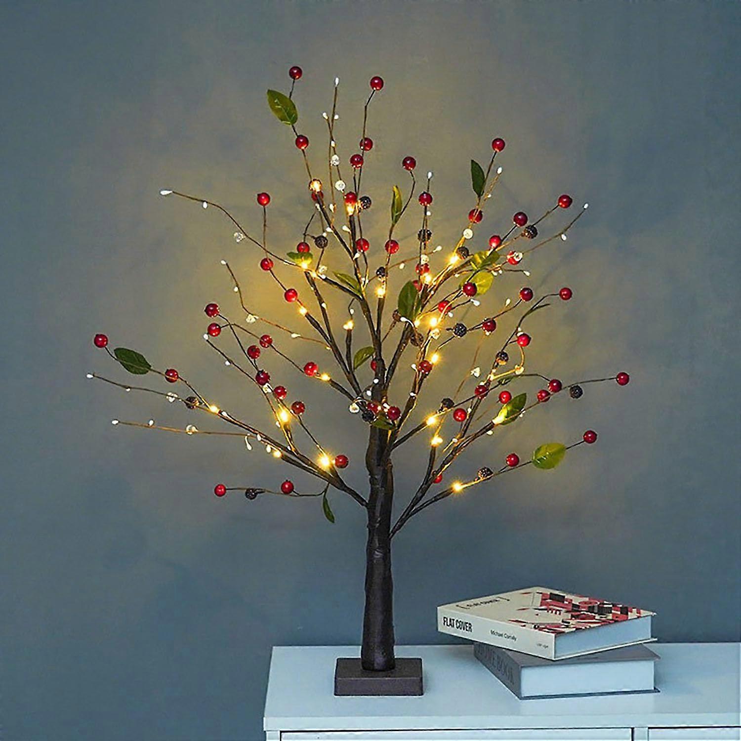 Hallowmas Eyeball Ghost Spider Birch Tree with Lights Mini Ornament Warm White LED Ref: 5101