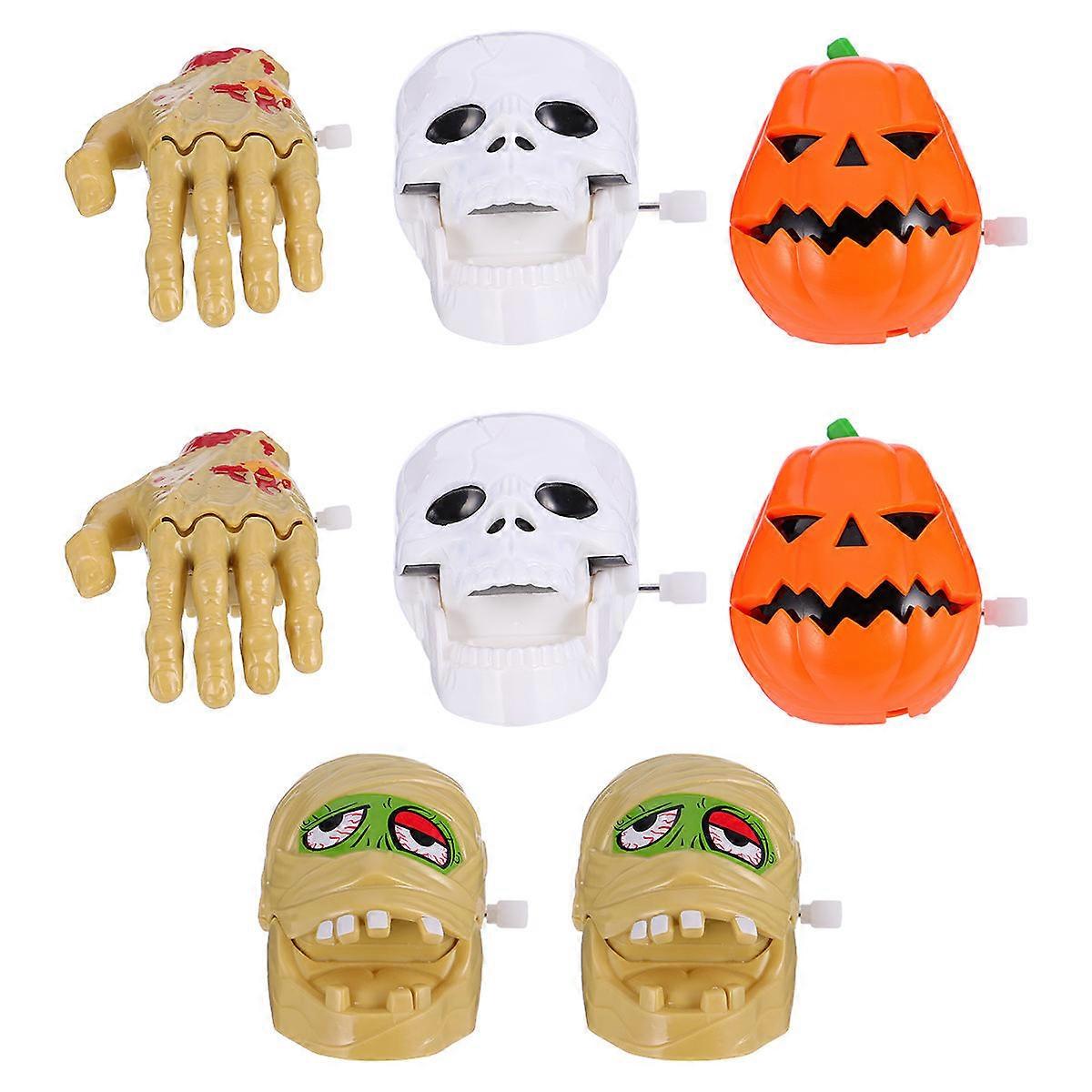 Assorted Color 8Pcs Wind Up Toys For Halloween And Adults Engaging Clockwork Design