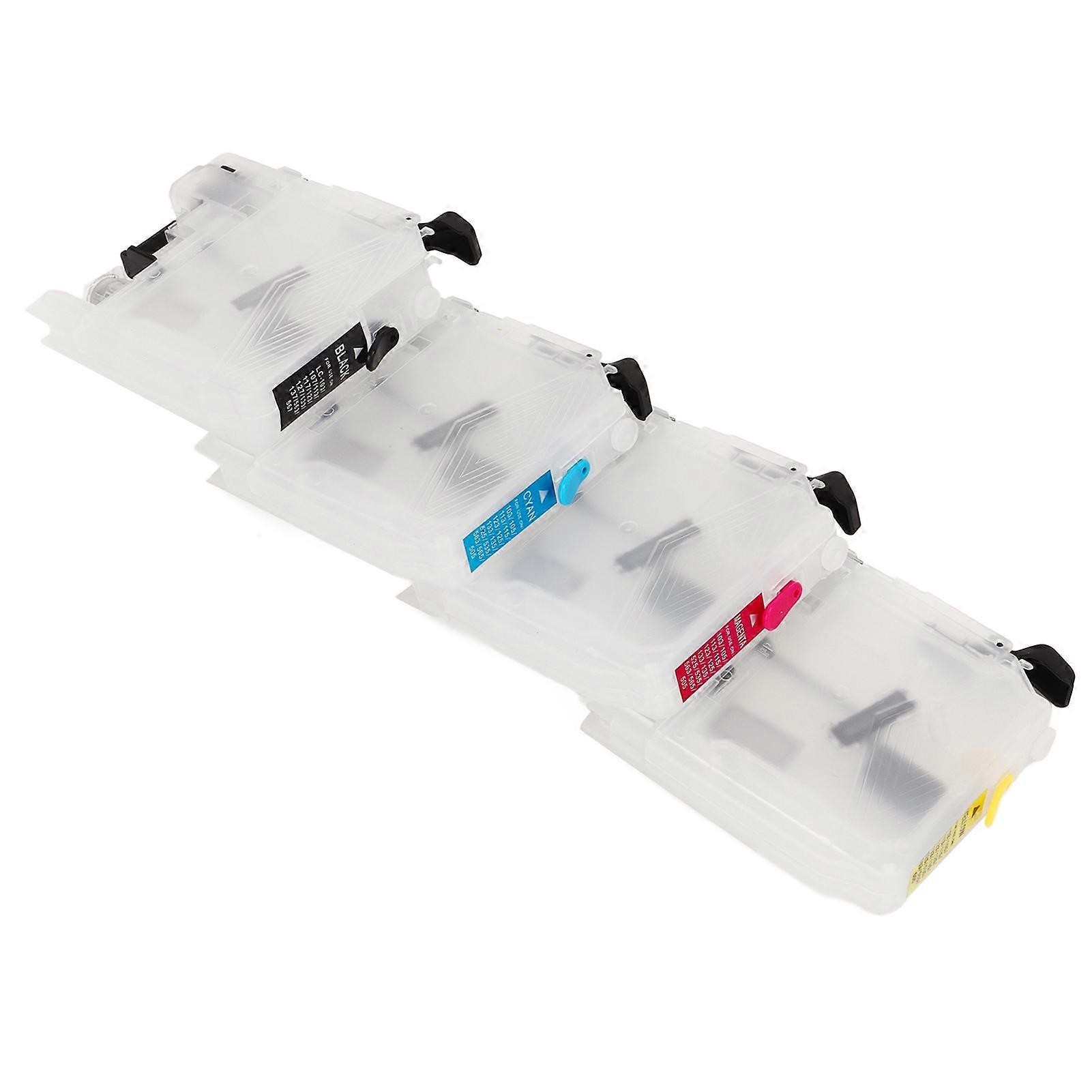 Ink Cartridges Compatible Refill Replacement With Permanent Chip 4 Colors for Inkjet Printer LC211 