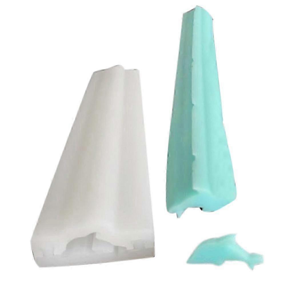 Dolphin Round Heart Shape Silicone Soap Mold Pipe Tube Handmade Cake Baking Tool