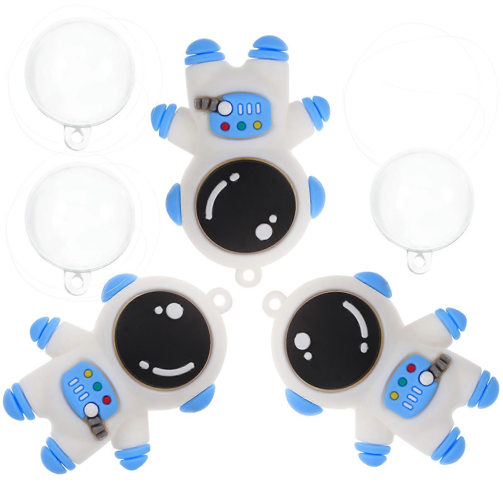3Pcs Aquarium Decorative Statues Hanging Floating Small Figurines Underwater