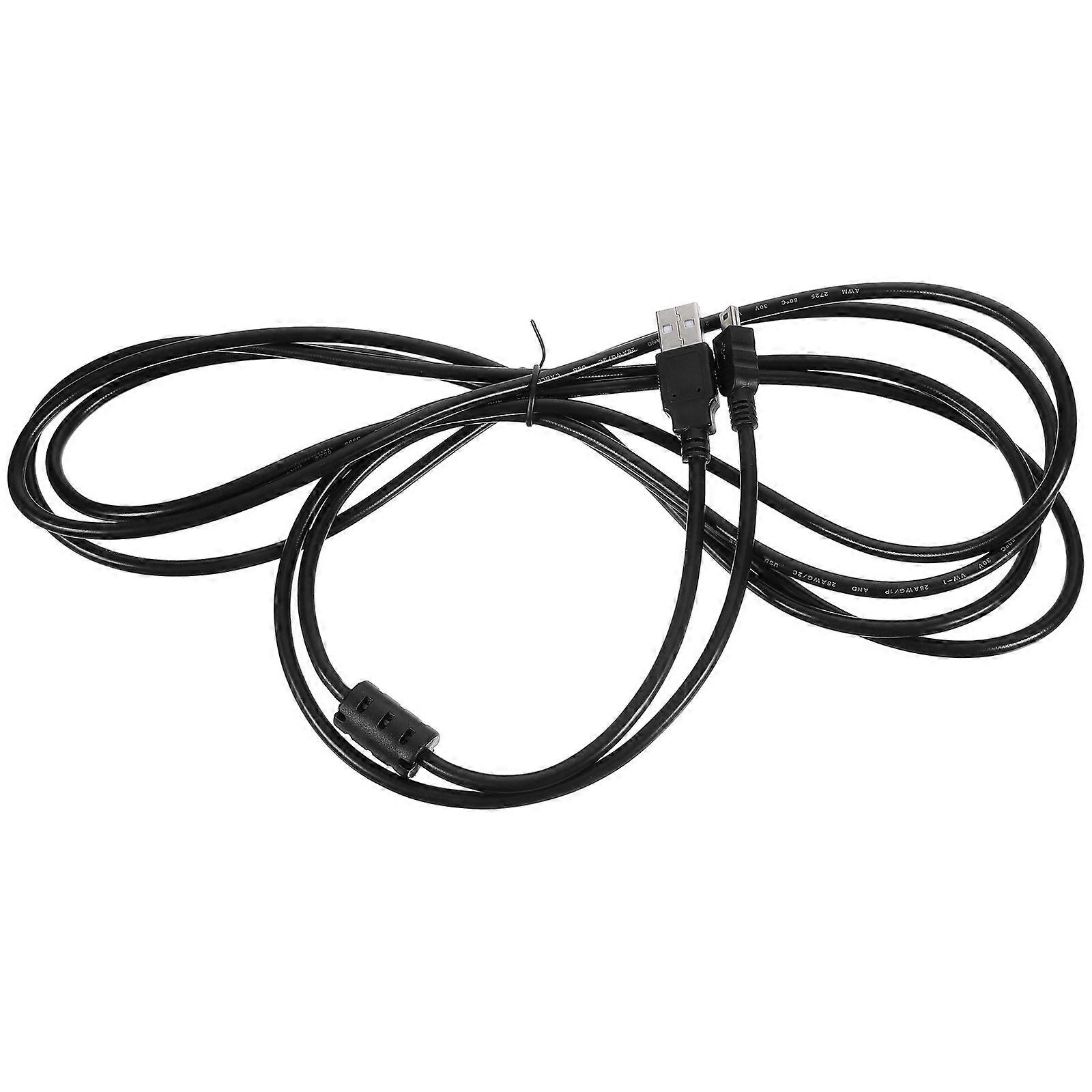 USB Mini Cable Mini USB Charging Cable Data For General Users In Daily Use Travel Office Work Black Color 1Set