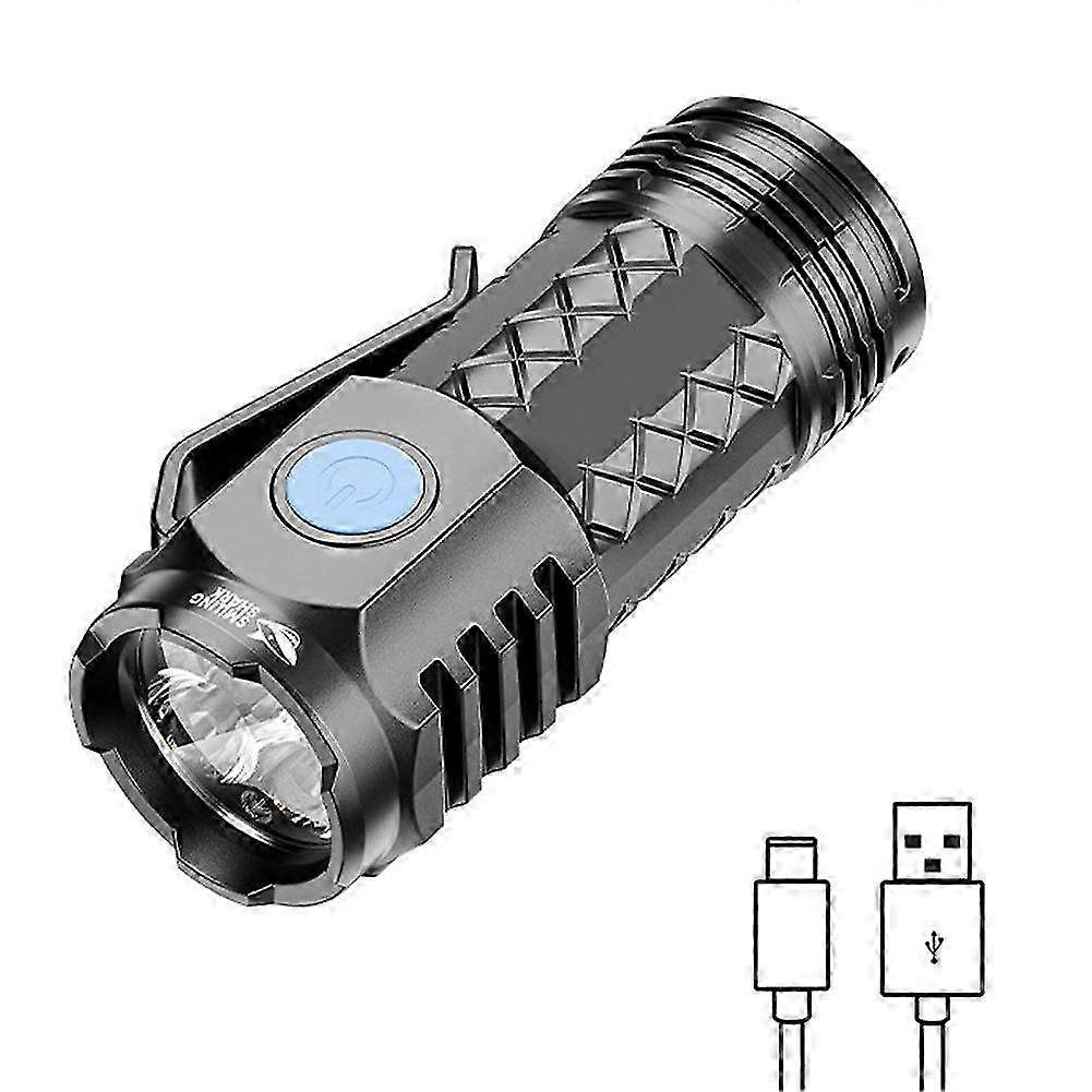 LED Super Bright Flashlight Portable Mini Burst Flash Torch Rechargeable Outdoor 25-26