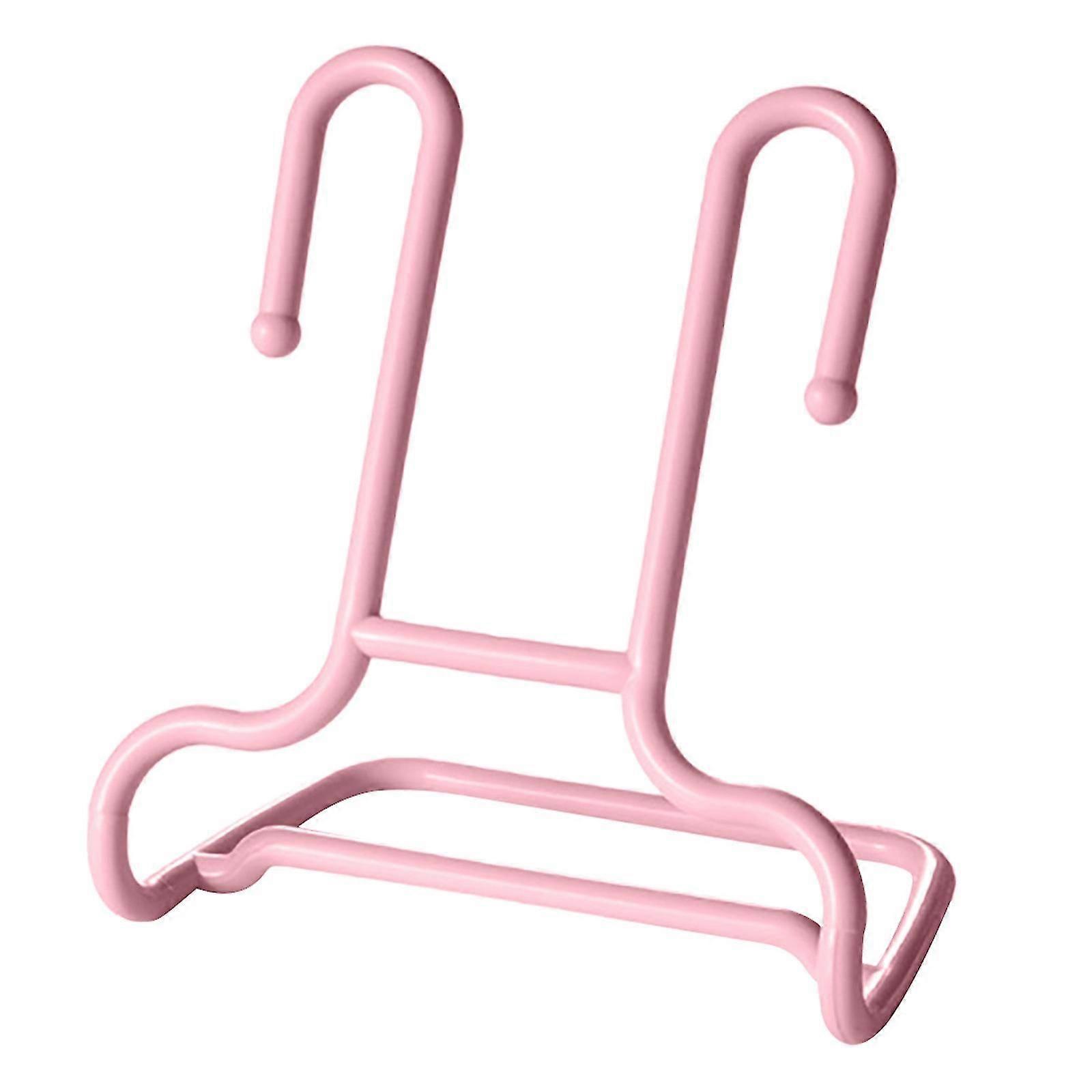 2-Pack Pink Shoe Storage Hangers - Plastic Drying Rack for Closets
