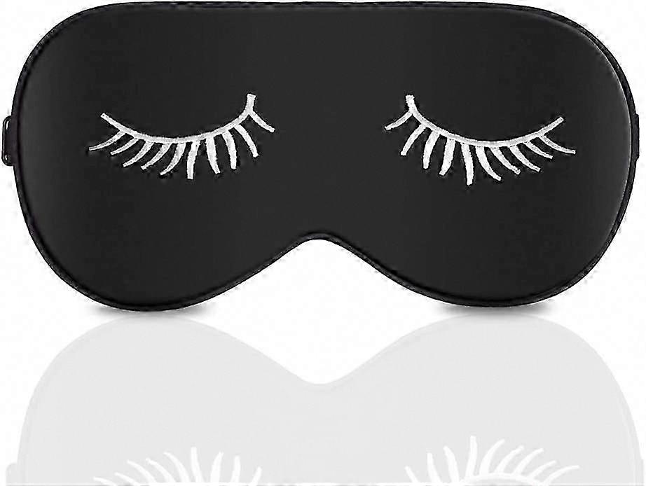 Silk Sleep Mask for Sleeping - Adjustable Strap, Soft Blindfold for Comfortable Rest