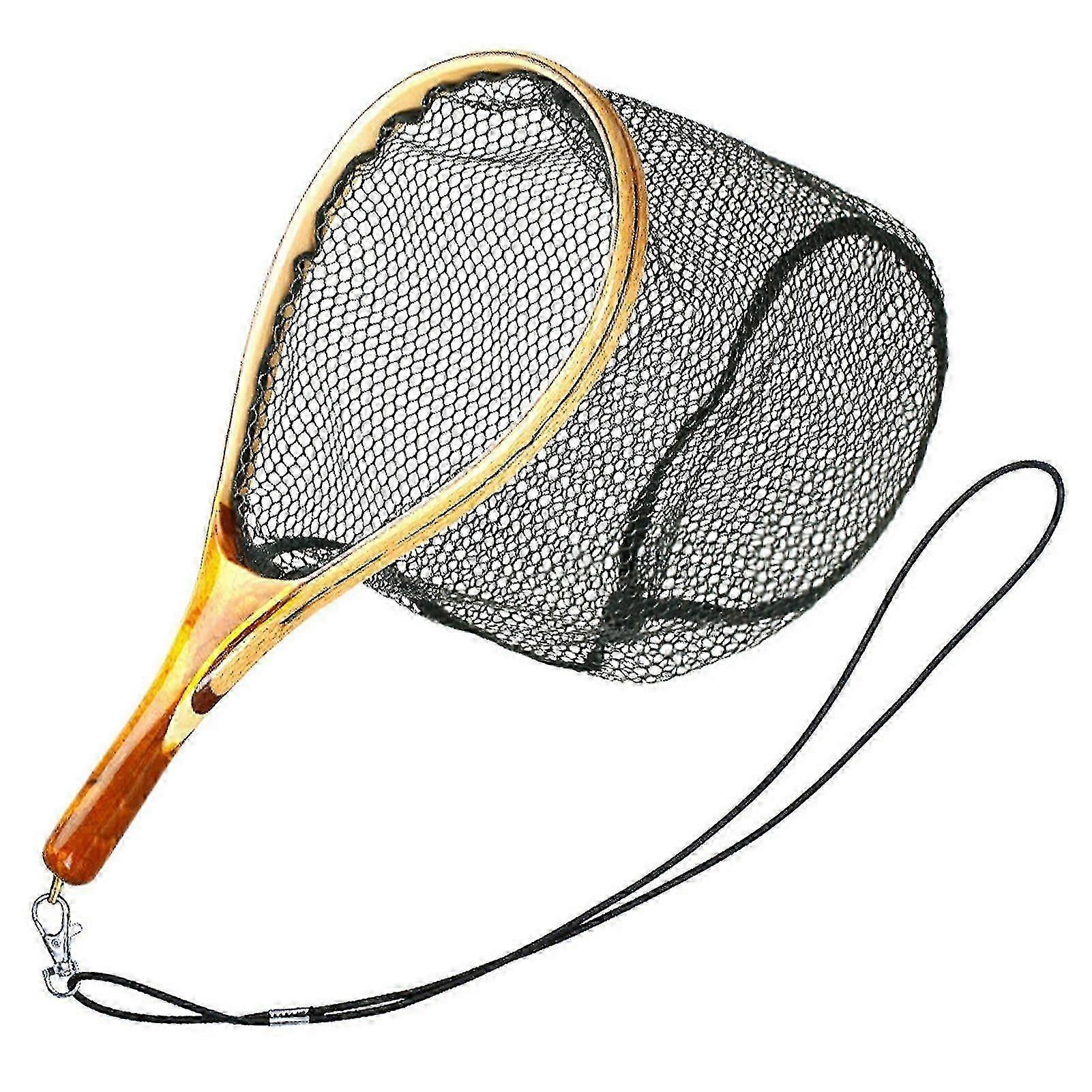 Compact Landing Net with Lanyard - Ideal for Fly Fishing and Catch Release