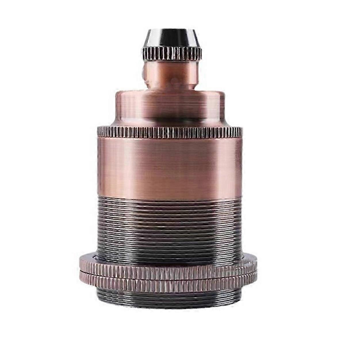 Vintage Copper E27 Screw Bulb Socket Retro Pendant Light Fitting Adapter Lighting Bulb Holder for Home Lighting A