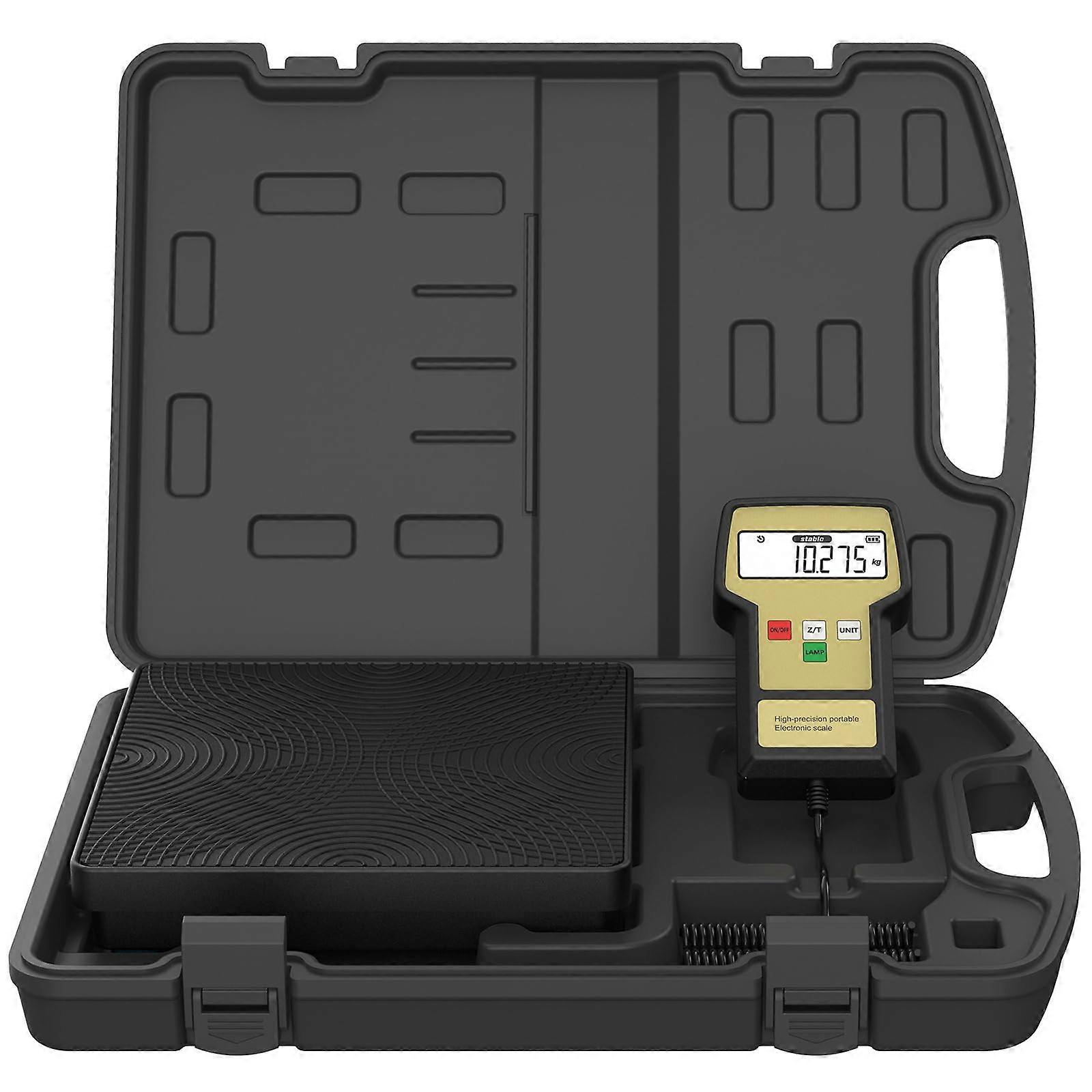 Digital Refrigerant Scale Charging Weight 110 Lbs High-Precision Scale With LCD Display Three Unit Of Measure Options