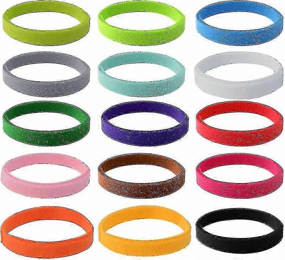 15-Pack Adjustable Pet Collars for Puppies and Kittens, Soft Comfort Fit, Multiple Colors for Newborn Animals