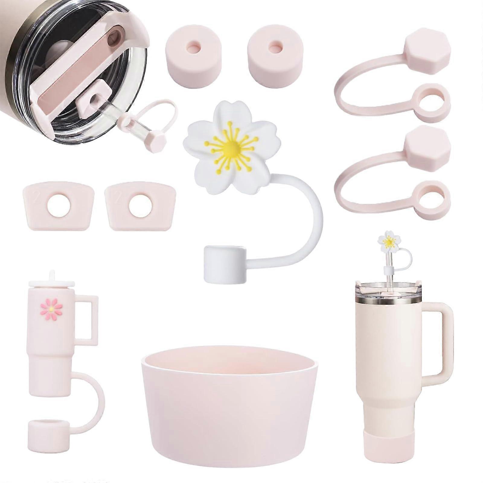 Silicone Boot For 40 Oz And 30 Oz Cups Travel Tumbler Accessory Keeps Cups Safe On The Go Quartz Rose