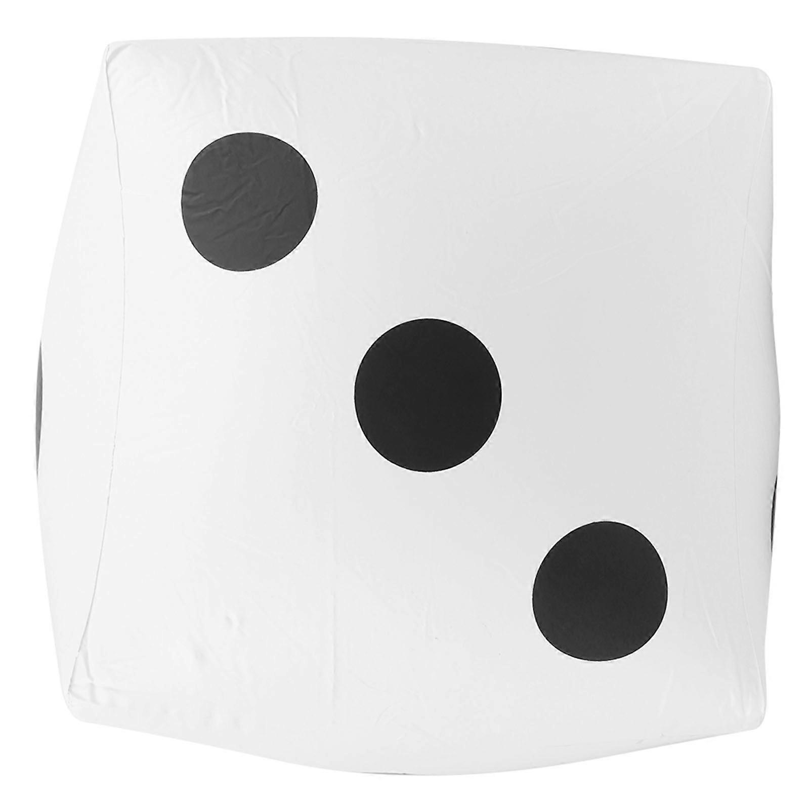 Inflatable Dice 30cm PVC Game Toy Party Prop White Portable