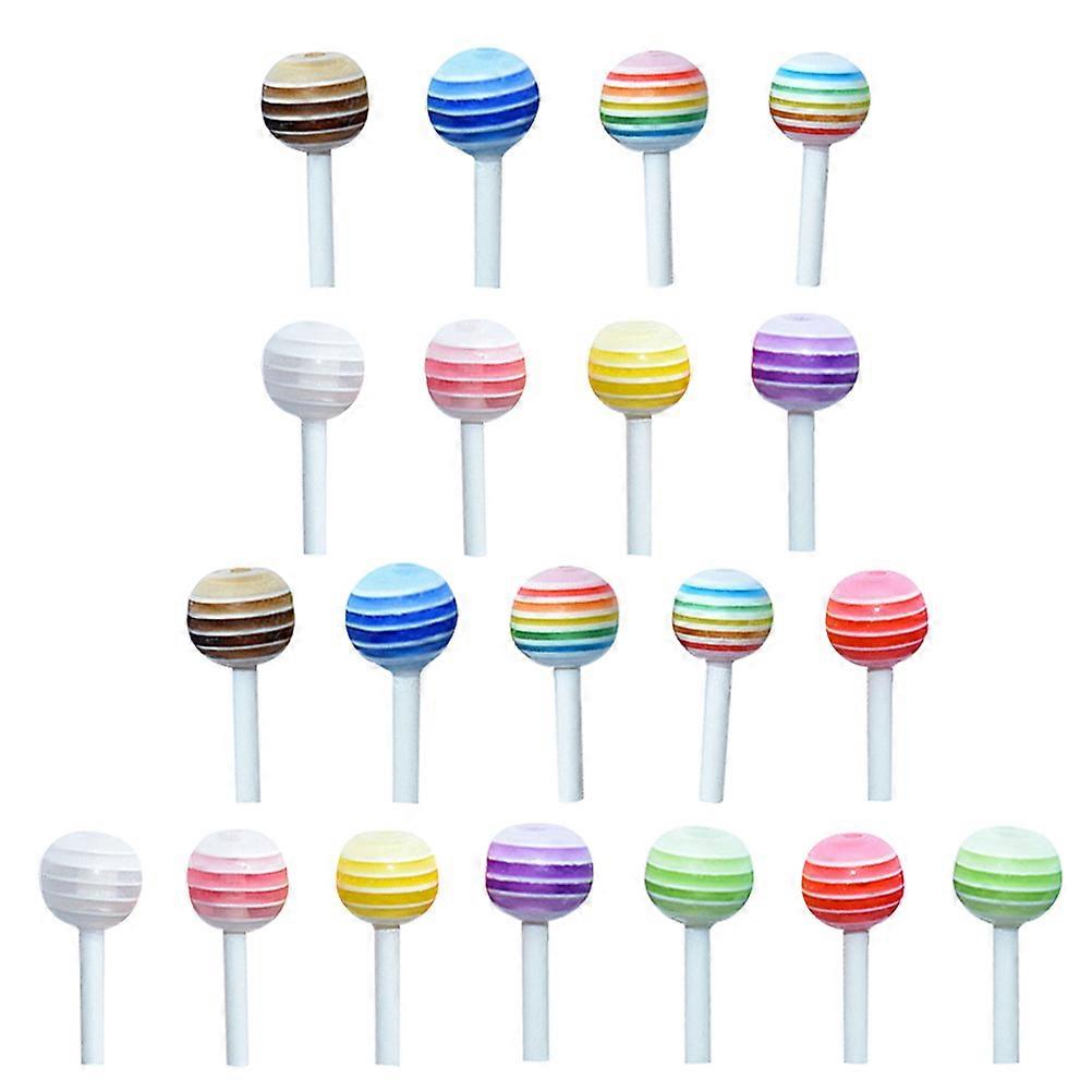 25pcs Colorful Models for Mini House Decorative Landscapes and Playthings