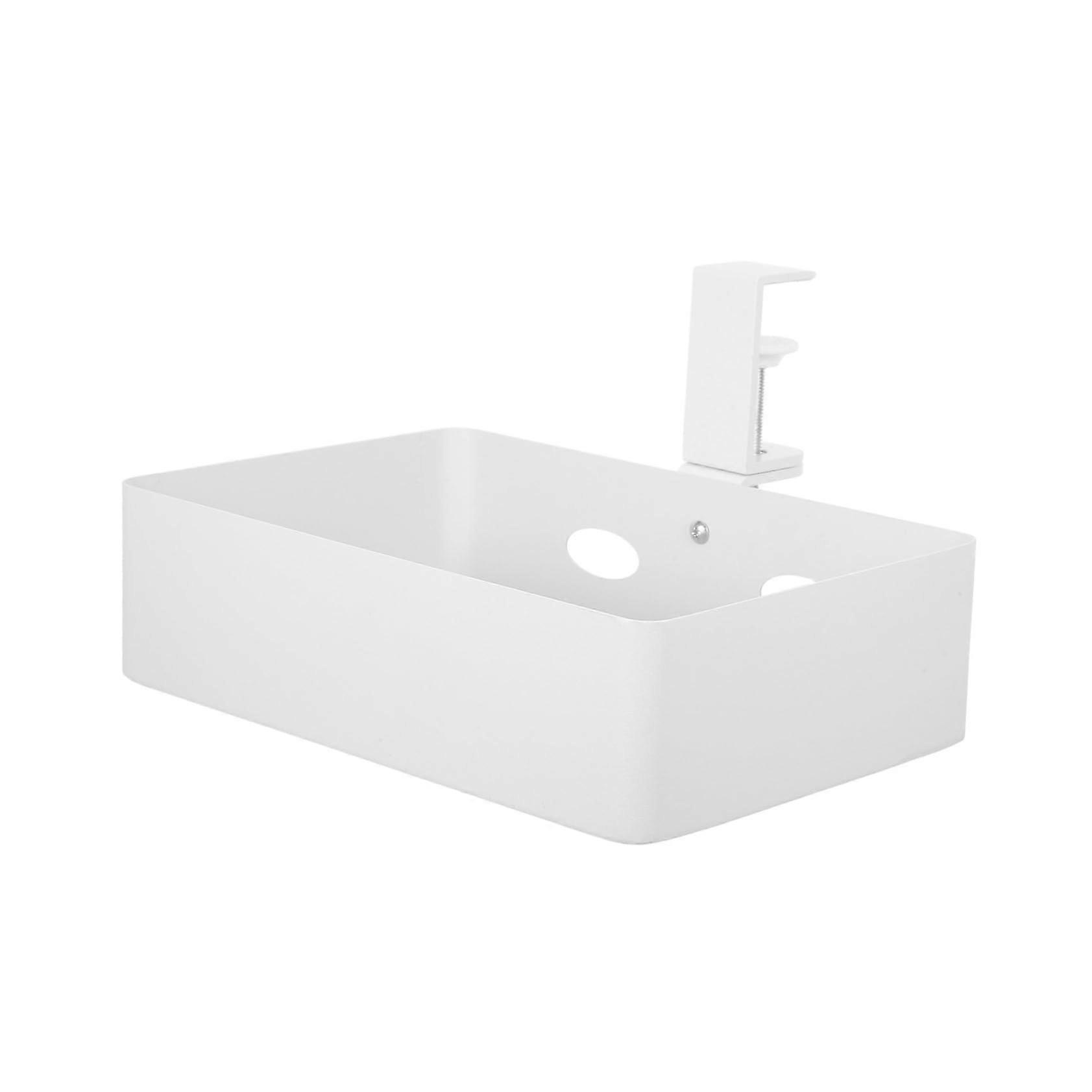 Metal Organizer Box with Handles for Easy Access Multi Purpose Design for Pantry Bathroom Office Minimalist Style Storage for Shelves