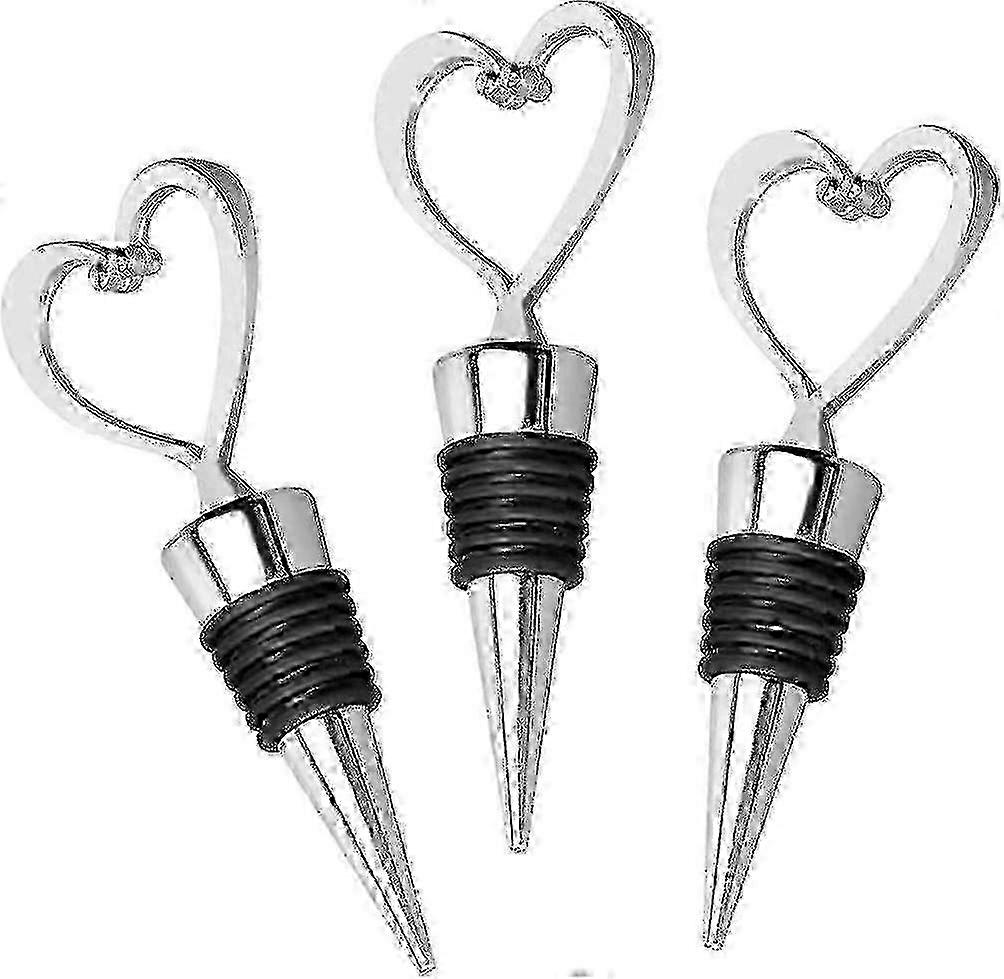 3-Piece Wine Stopper Set for Wine Bottles - Reusable Corks for Champagne, Red Wine & Sparkling Wine