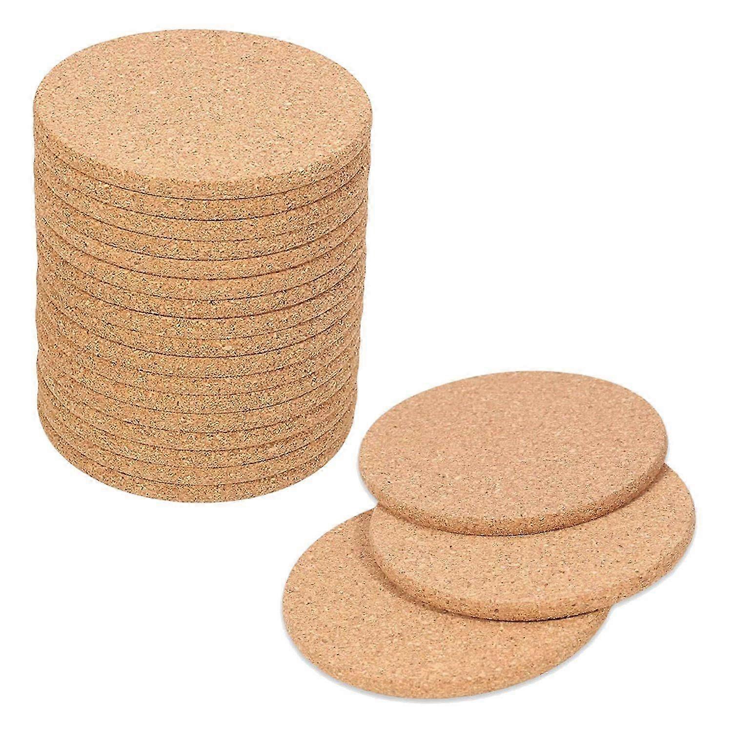 20Pack Cork Coasters for Drinks,Bar Coasters Absorbent Heat Resistant Reusable Saucers for Drink Win-Yvan