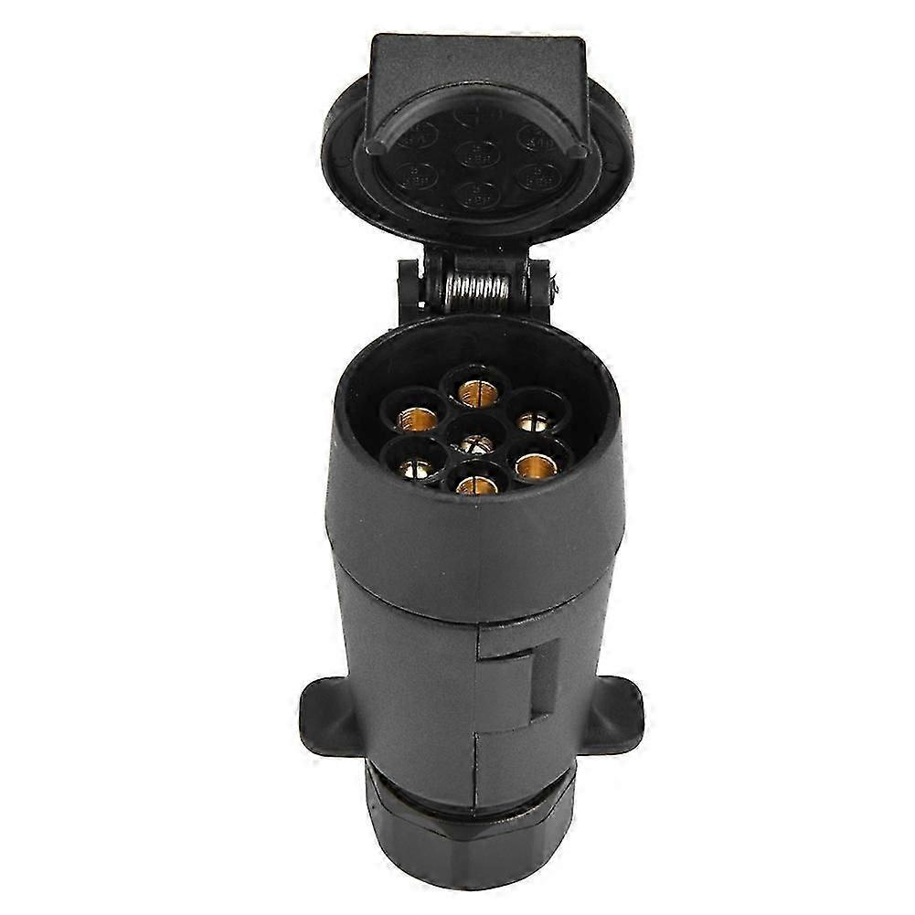 7 Pin Car Trailer Socket Plug Adapter Wire Connector for Caravan Towbar Towing 12V