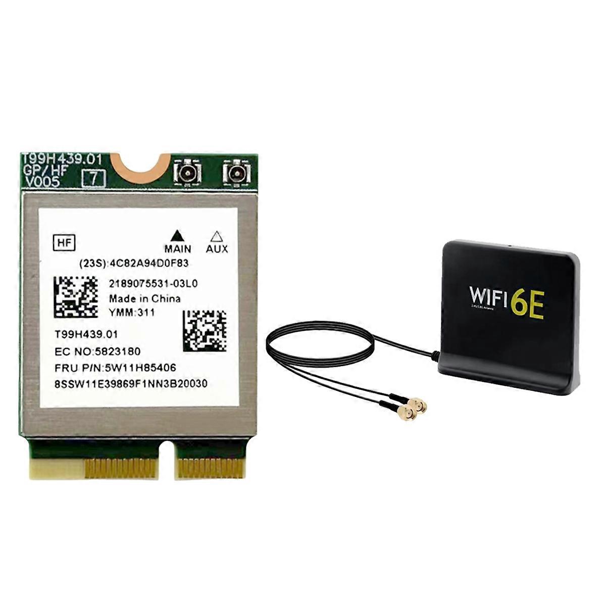 MT7927 WiFi7 Card+WiFi6E Antenna Kit Gigabit Wireless Network Card