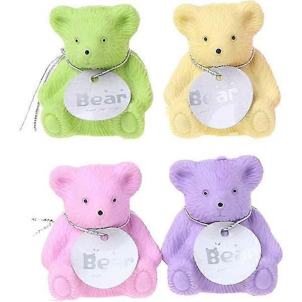 Cute Bear-shaped Eraser Dual Use Pencil Tip Protector Eraser I Stationery Eraser