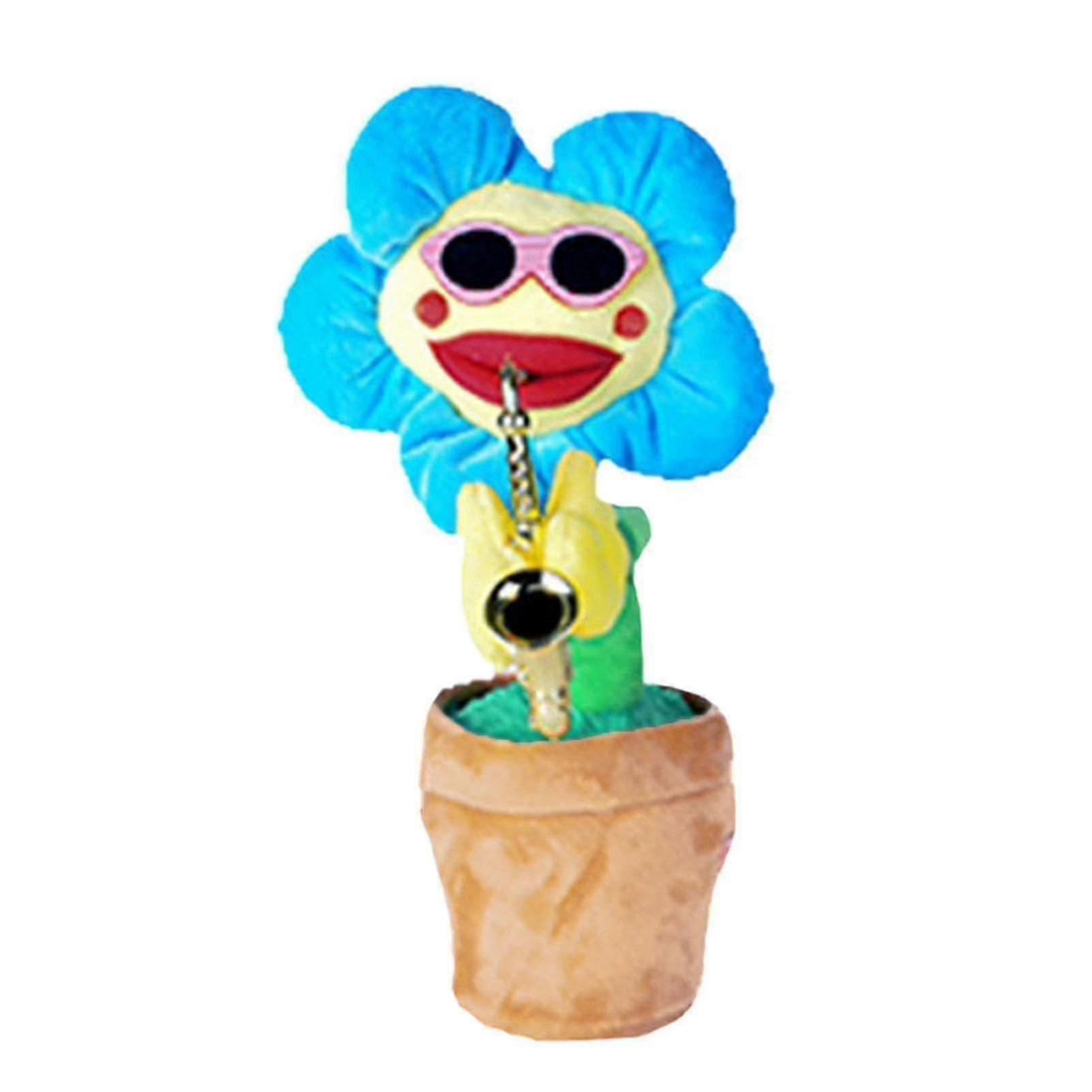 Singing sunflower electronic toy for nursery with 35cm size