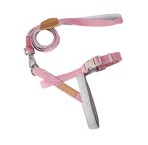 Durable Pink 1.5CM Polyester Dog Leash for Medium Large Dogs