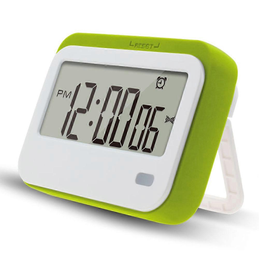 TKdaddy 320SP Large Screen Kitchen Timer Clock Digital Alarm Stopwatch Countdown Timer with Kickstand / Flashing Light Green
