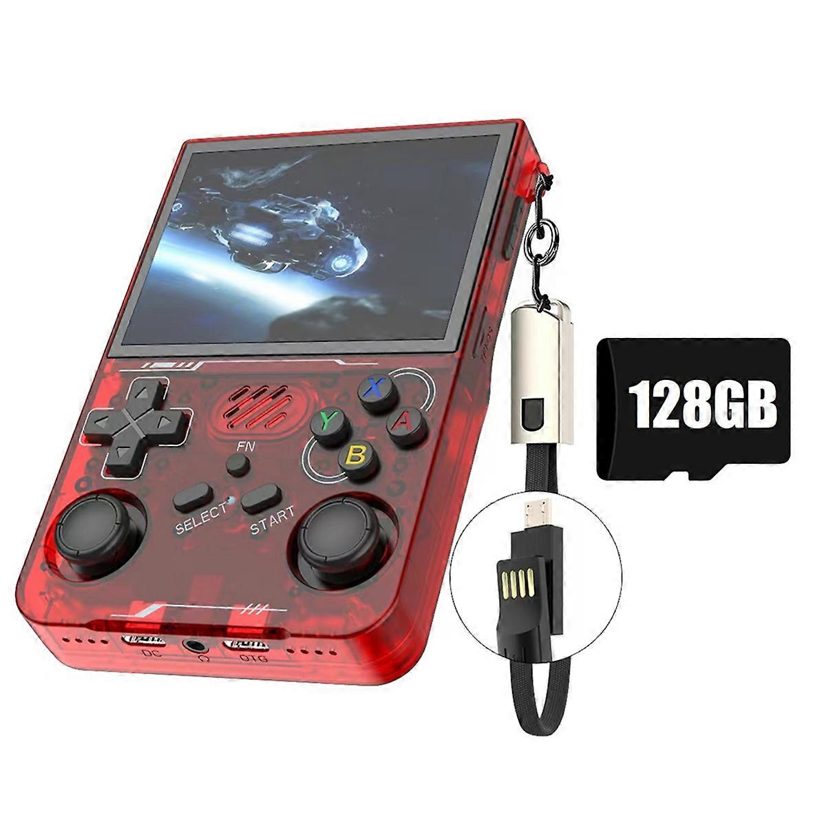 R36XX Retro Handheld Game Console 128G 30000+Games WiFi Linux Portable Pocket Video Player 3.5 Inch for Kid Gift C