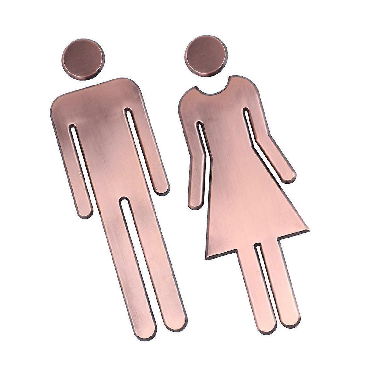 Bathroom Toilet Sign Restroom Sign For Home And Office ABS No Fading 20x5x0.5cm Indication 1 Set