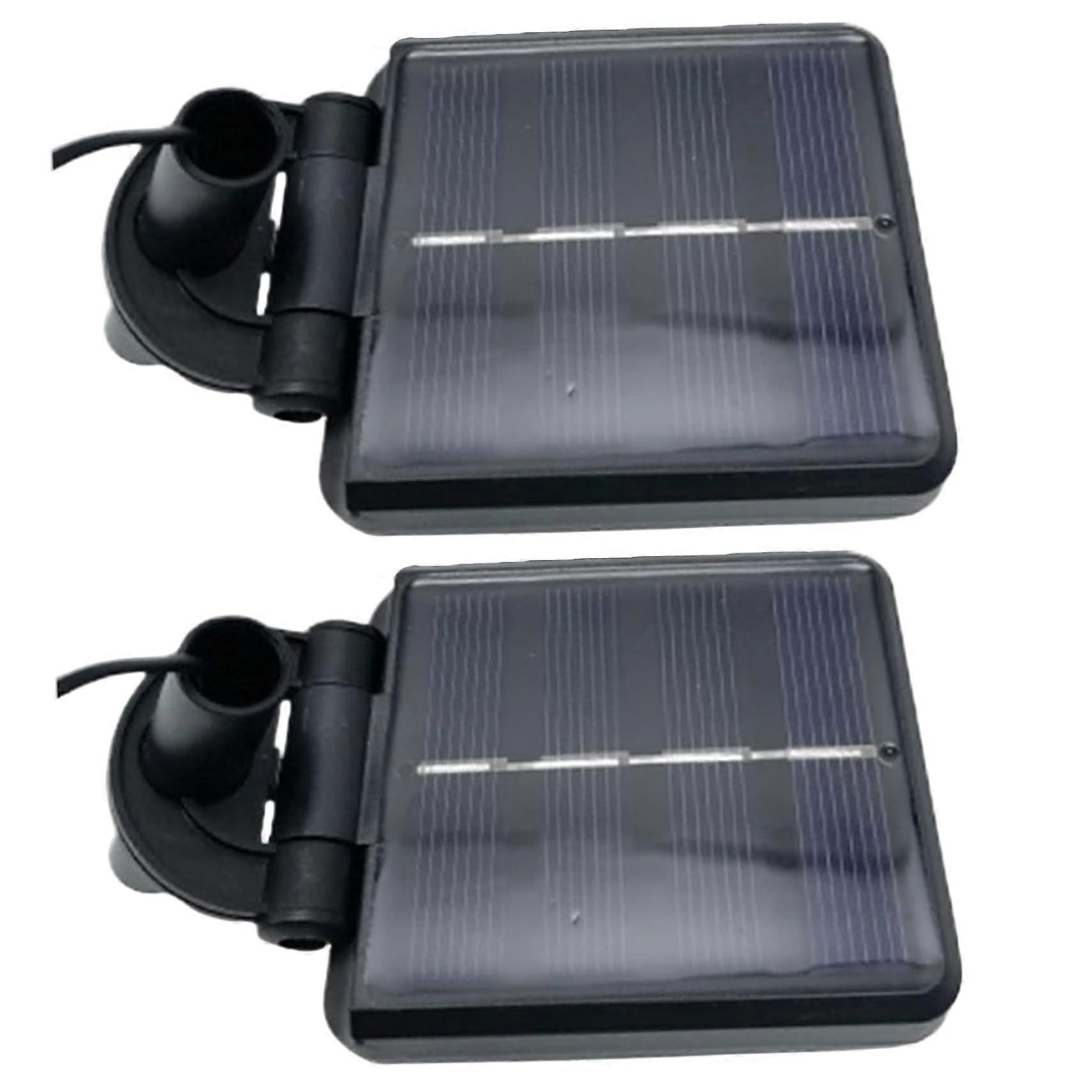 Solar Light Replacement Tops - 2-Pack, Rectangular 2.56x2.17, 3 Levels, 2 Functions, LED Compatible