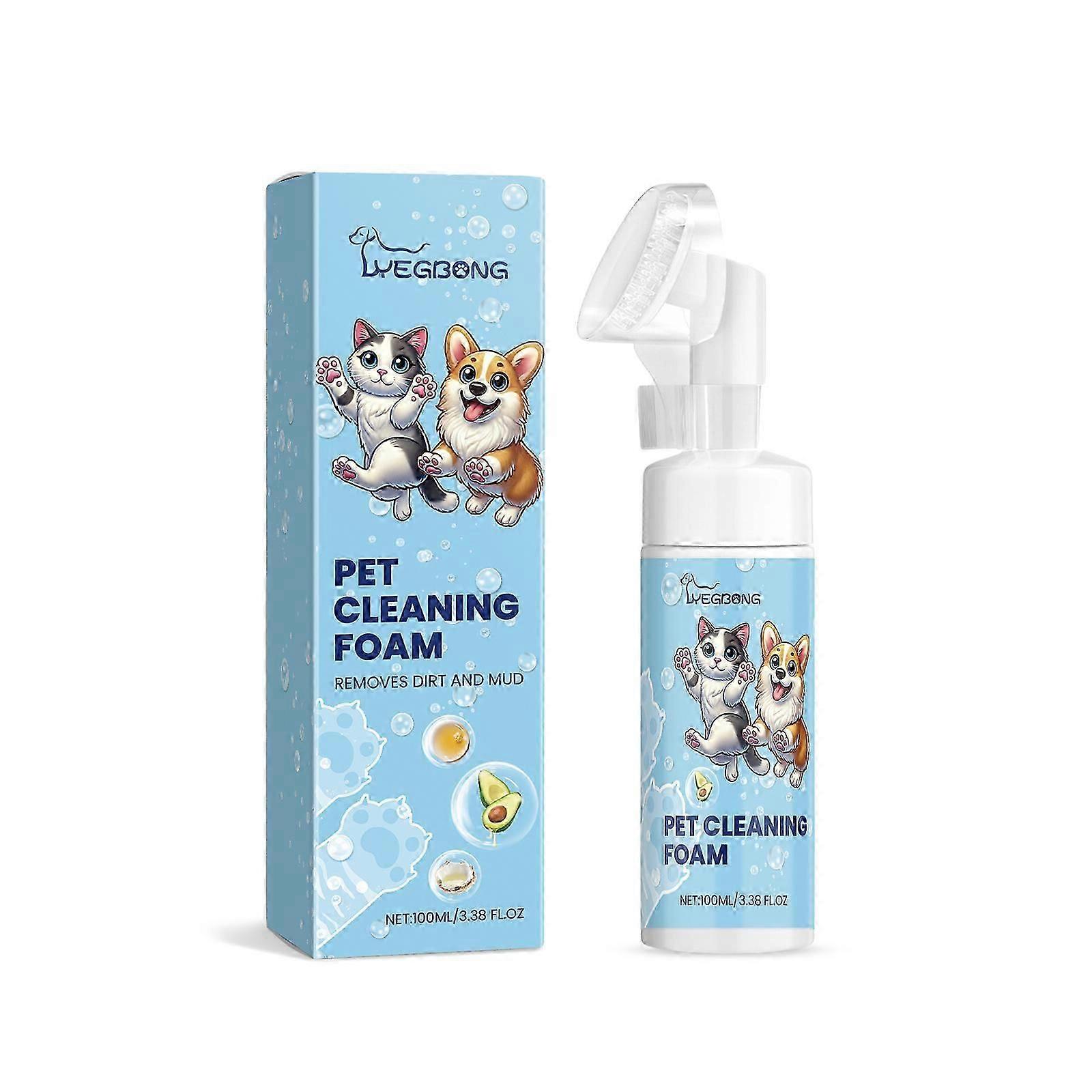 Pet Paw Foam Cleaner for Dogs & Cats - Gentle Foam Wash for Paws, Pads & Claws - 100ml
