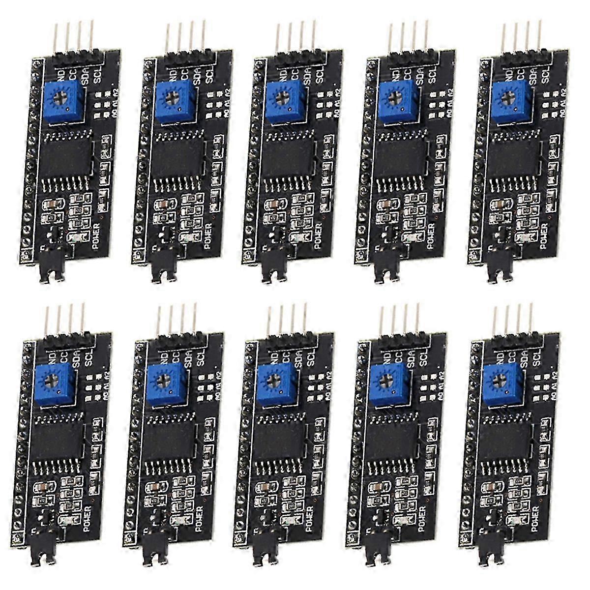 10PCS PCF8574 LCD Display Adapter Module with IIC/I2C Interface for Robots - LCD1602/2004 Display Board, 5V