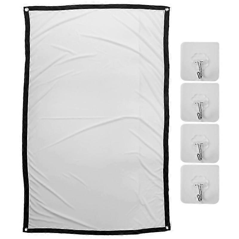 For Projector Screen For Home Theater Hd Foldable Anticrease White