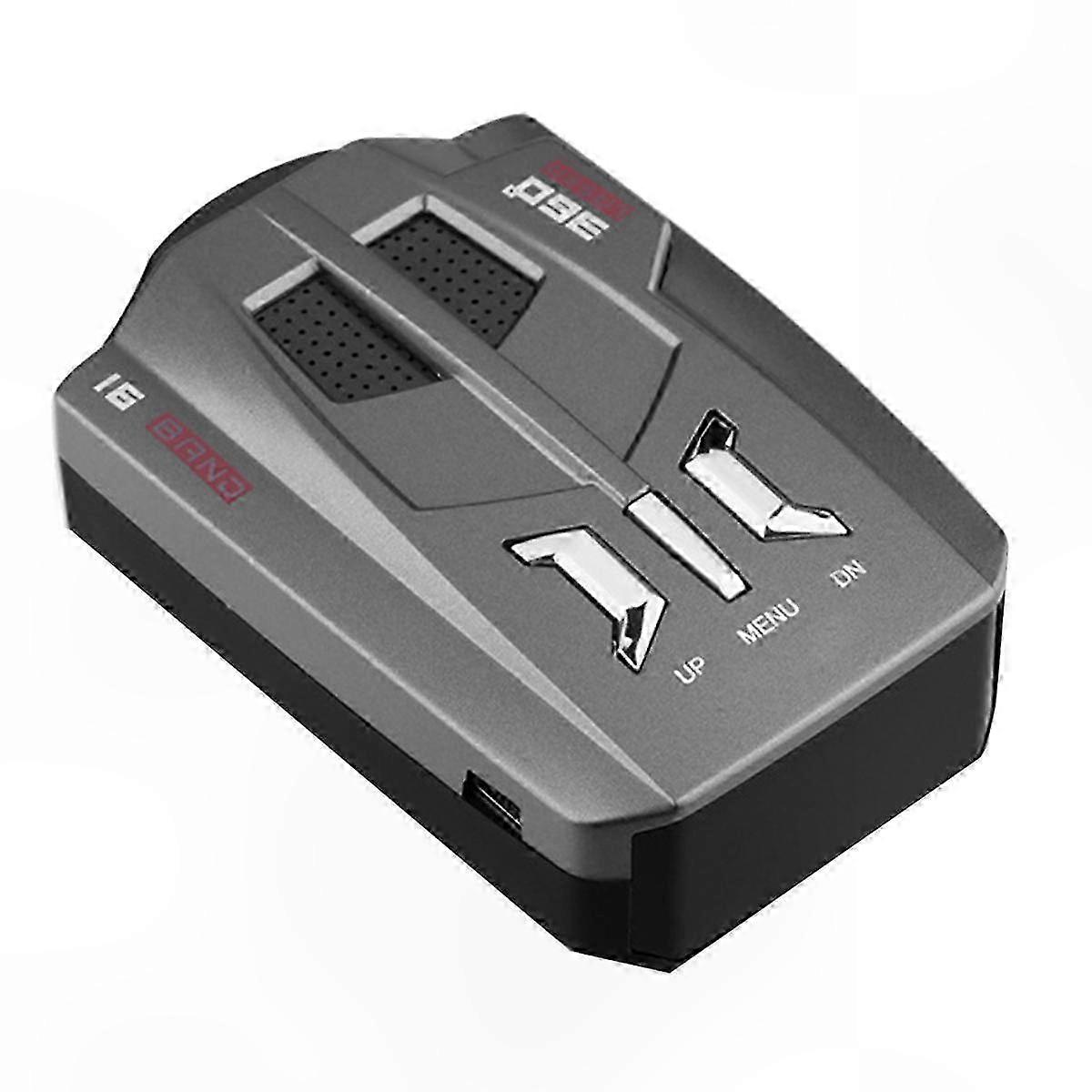 360° Car Radar Detector with Voice Alerts for City and Highway Driving