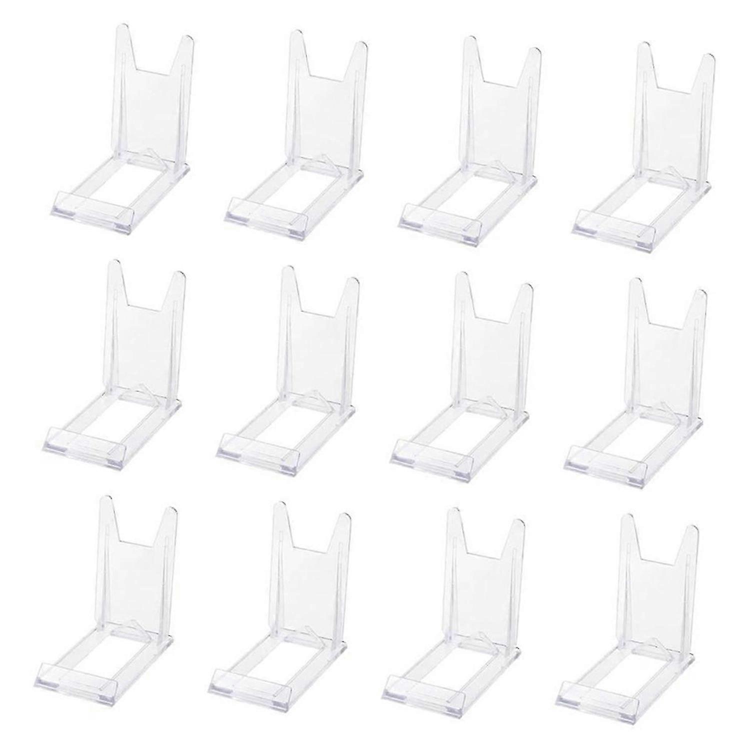 12 Photo Stands, Book Stands Transparent Adjustable Stand Plate Display Stand for Displaying Artwork