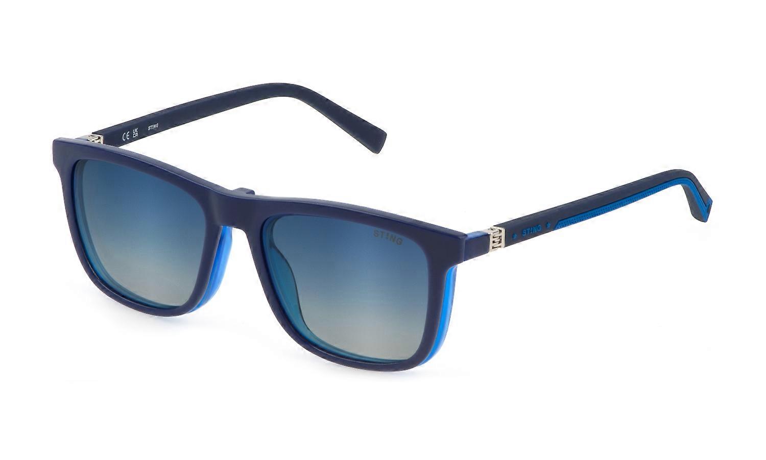 Eyewear Frames Sting USJ710 B27P AZZURRO Transparent OPACO 50/16/130 Junior