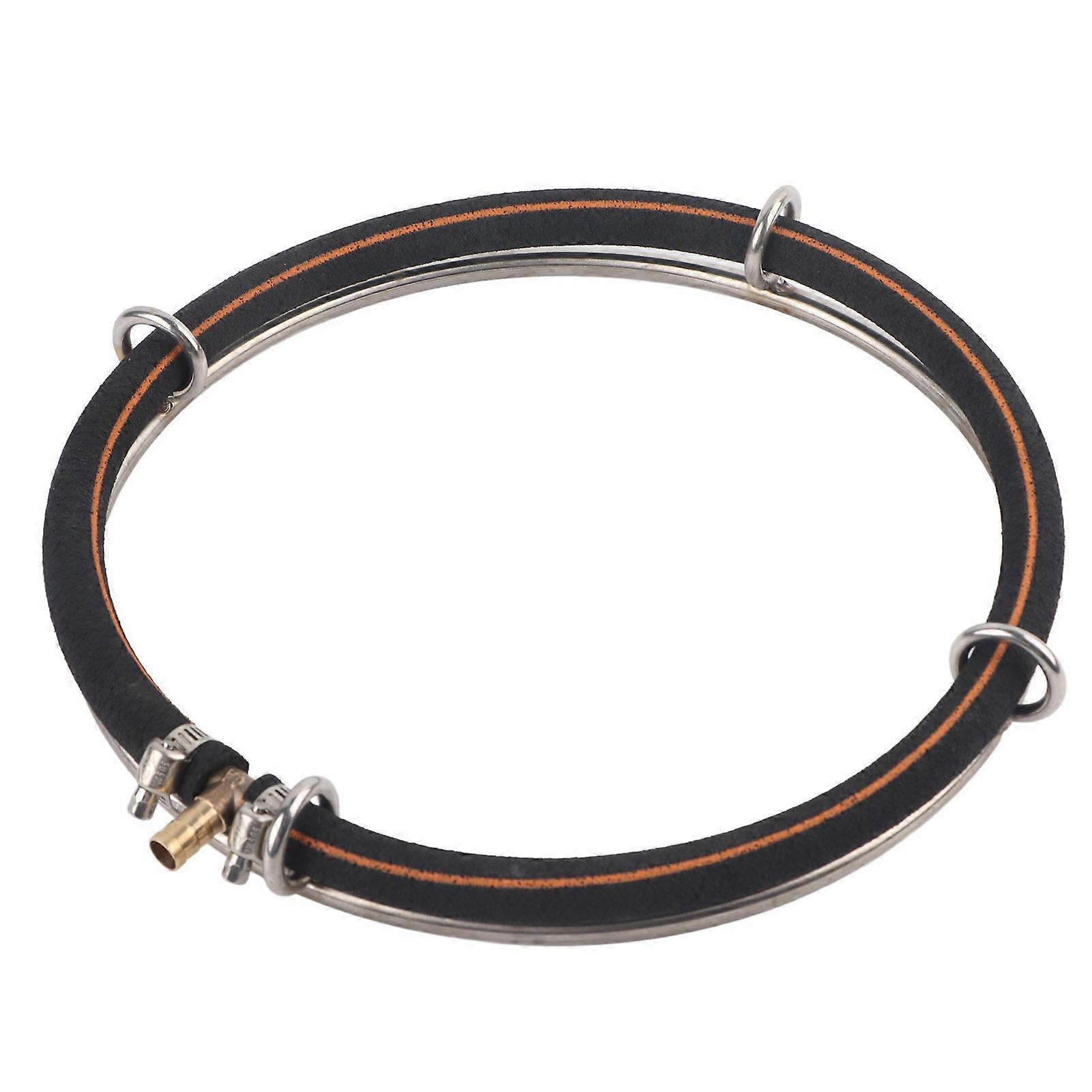 Round Aquarium Air Bubble Diffuser, Fish Pond Oxygenation Ring (25cm Diameter Single Ring)