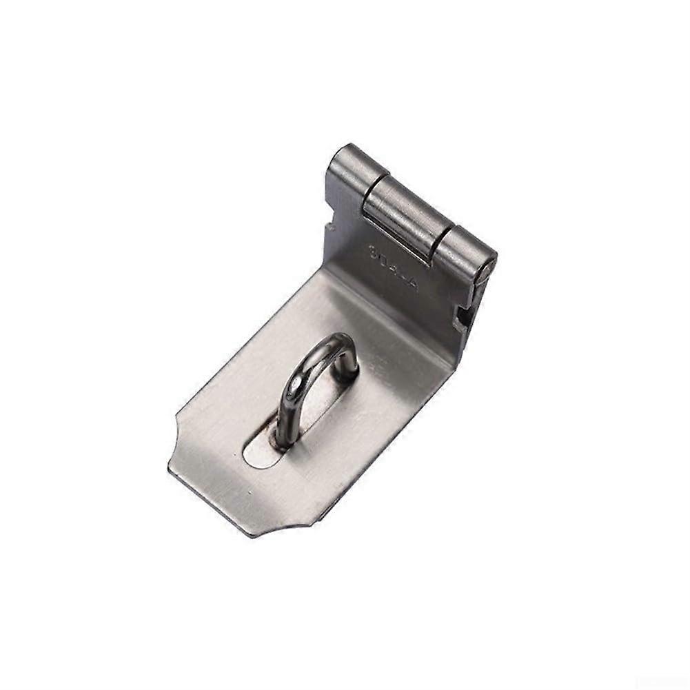 Padlock Hasp Door Clasp Lock For Shed Gate And Cabinets, 304 Stainless Steel, RustResistant, Right Angle, M Size