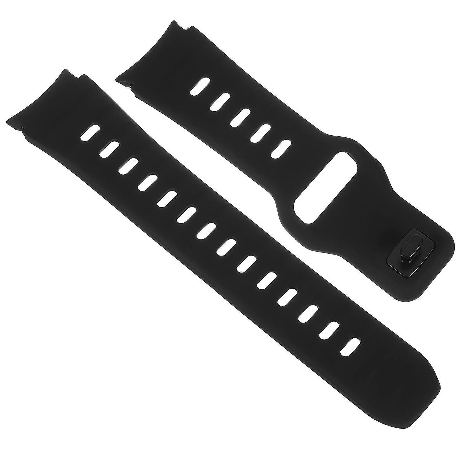 Silicone Watch Strap for Watch5Pro and Watch4 1Set Black Color