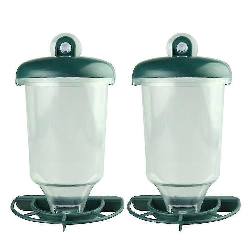 Pet Bird Feeder Plastic Parrot Feeder For Bird Feeding 22x14.5cm Food Holder 2Pack