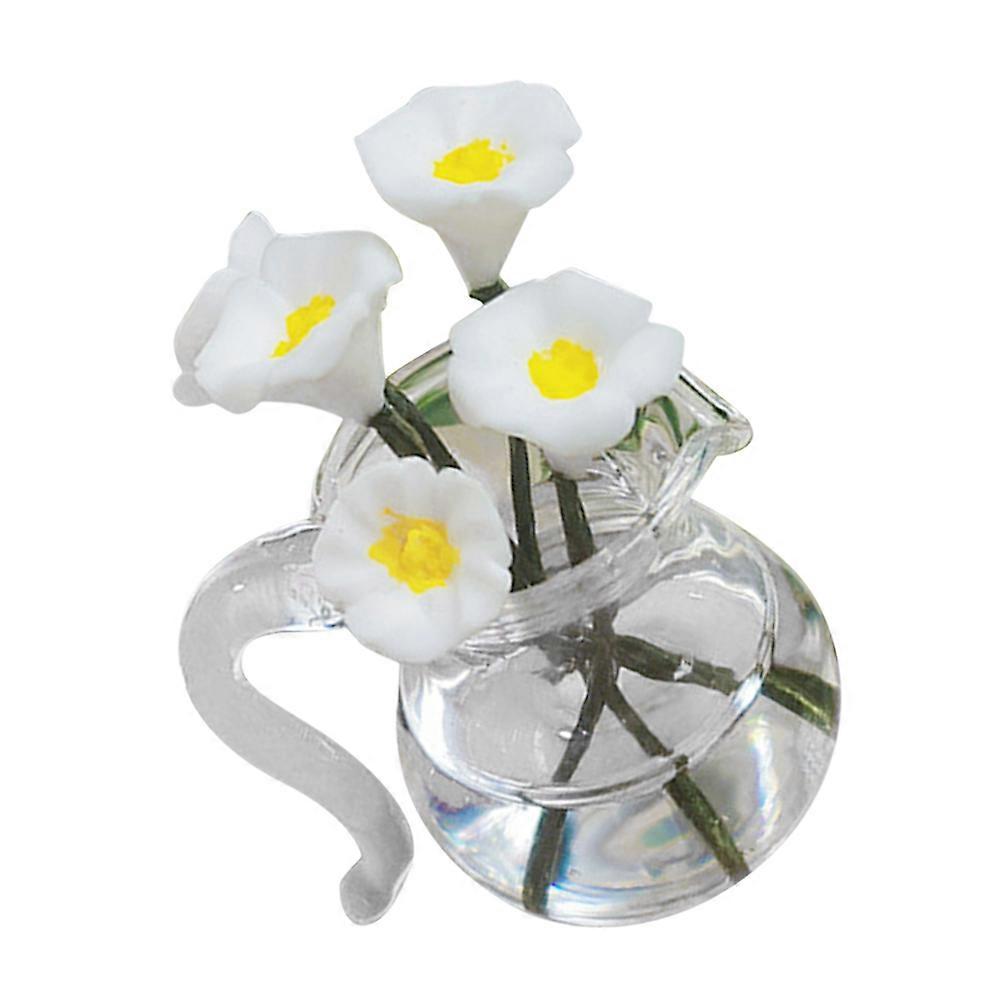 Artificial Succulent Plants Mini House Accessories Desktop Use Miniature Plant Shape Not Easy To Fade 1.3×1.1×0.2in 2Pack