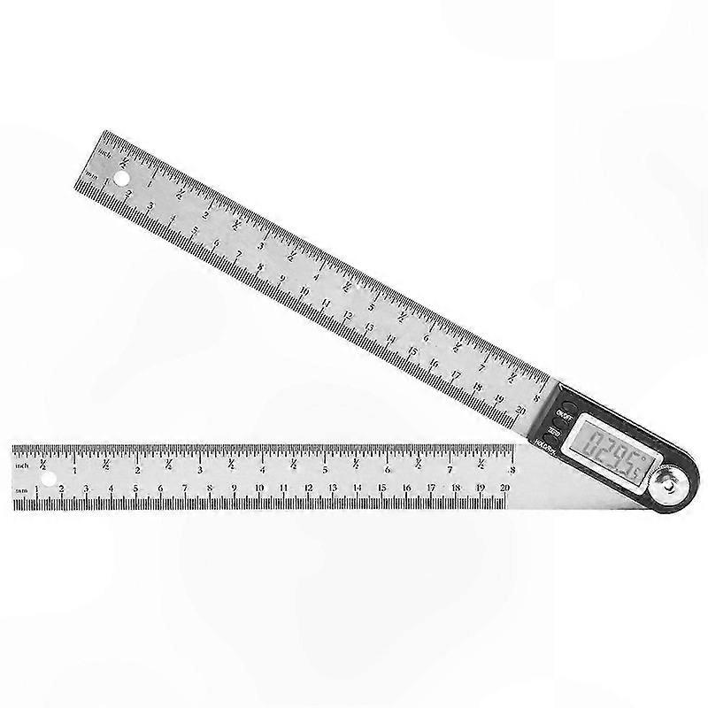 Digital Protractor Angle Finder with 200MM Stainless Steel Miter Gauge for Precise Measurements and Easy Readings