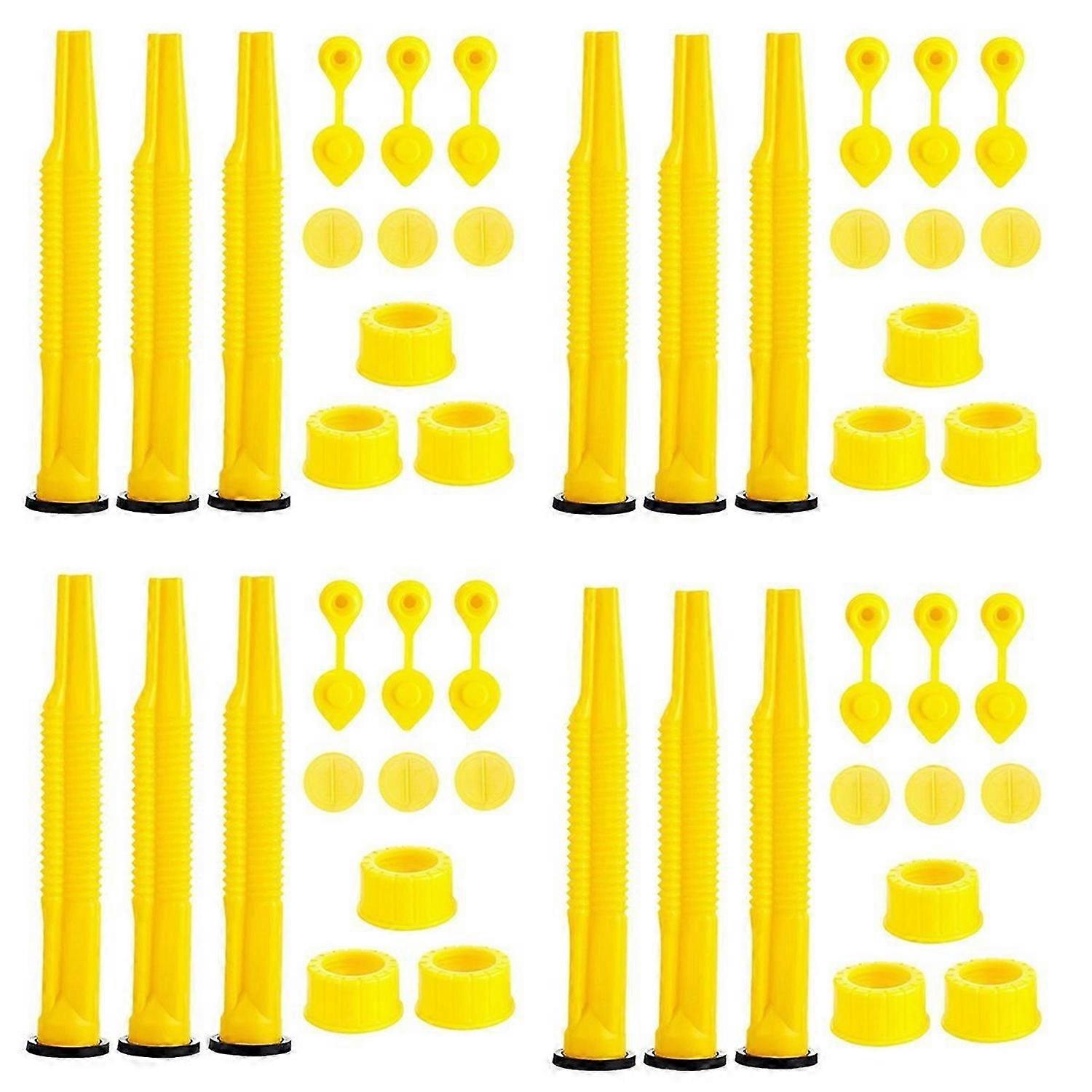 Universal Gas Can Spout Replacement, 3 Pack Flexible Pour Nozzles