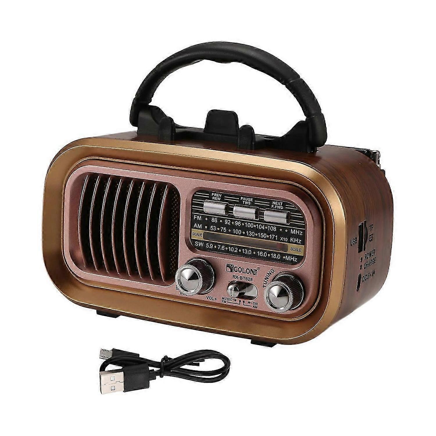 Retro FM/AM/SW Radio Full Band Portable Radio Receiver