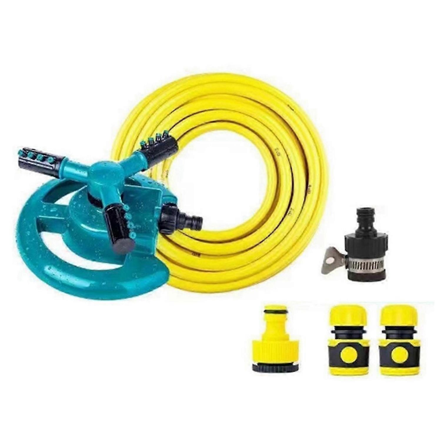 Lawn Sprinkler with 360-Degree Rotation 3-Arm Style