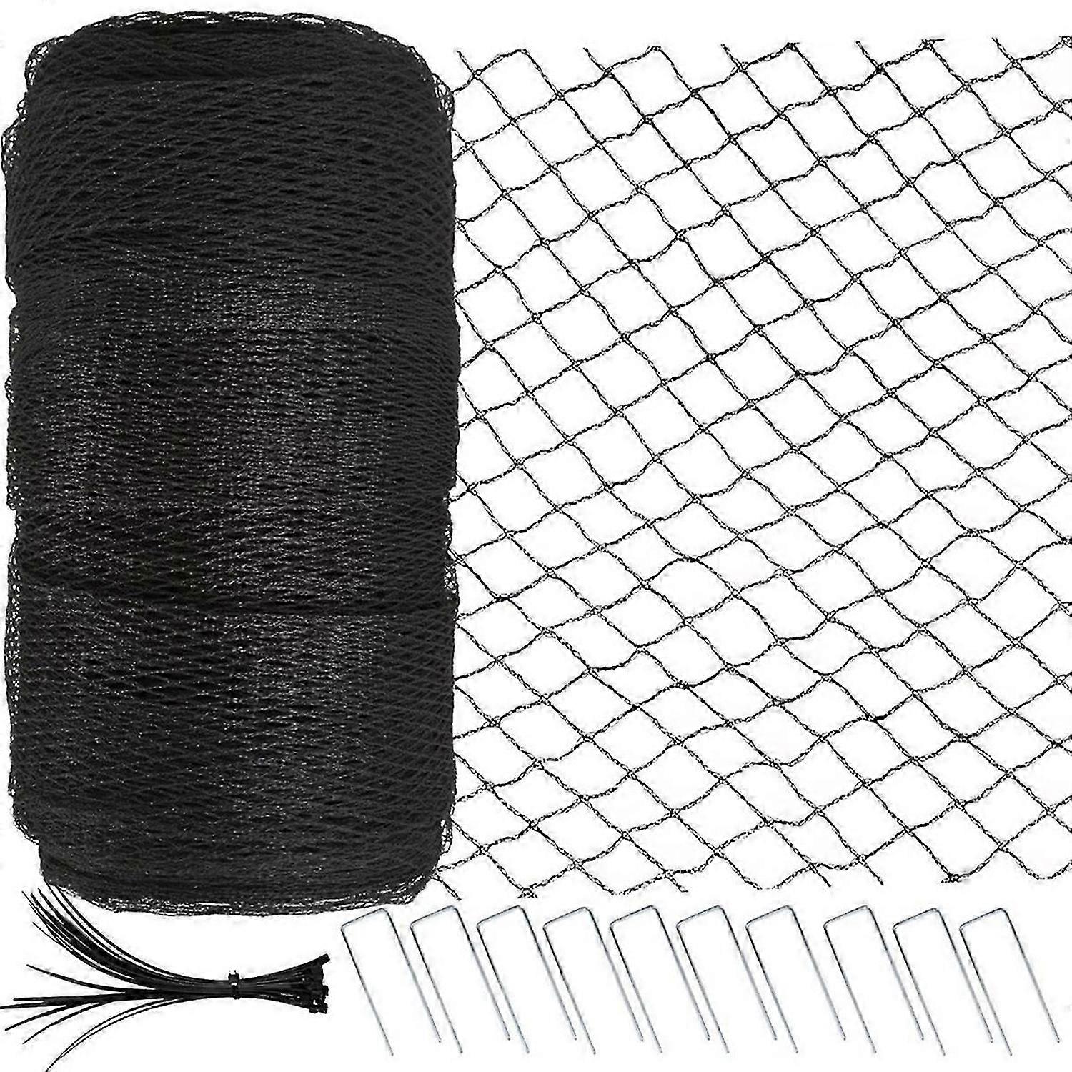 Garden Netting 4x10m,Extra Strong Woven Mesh Bird Netting for Fruit Trees,Plants & Vegetables,Reusab