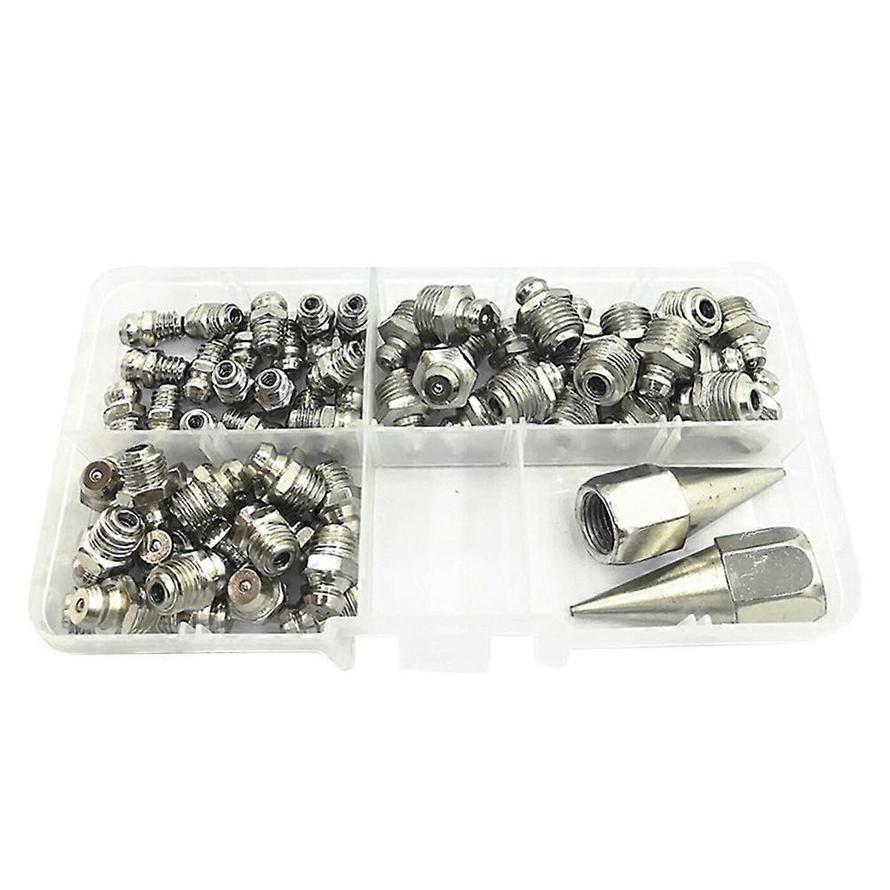Grease Fitting Kit Lubricating Screw Nozzle for Shop Store 1Set