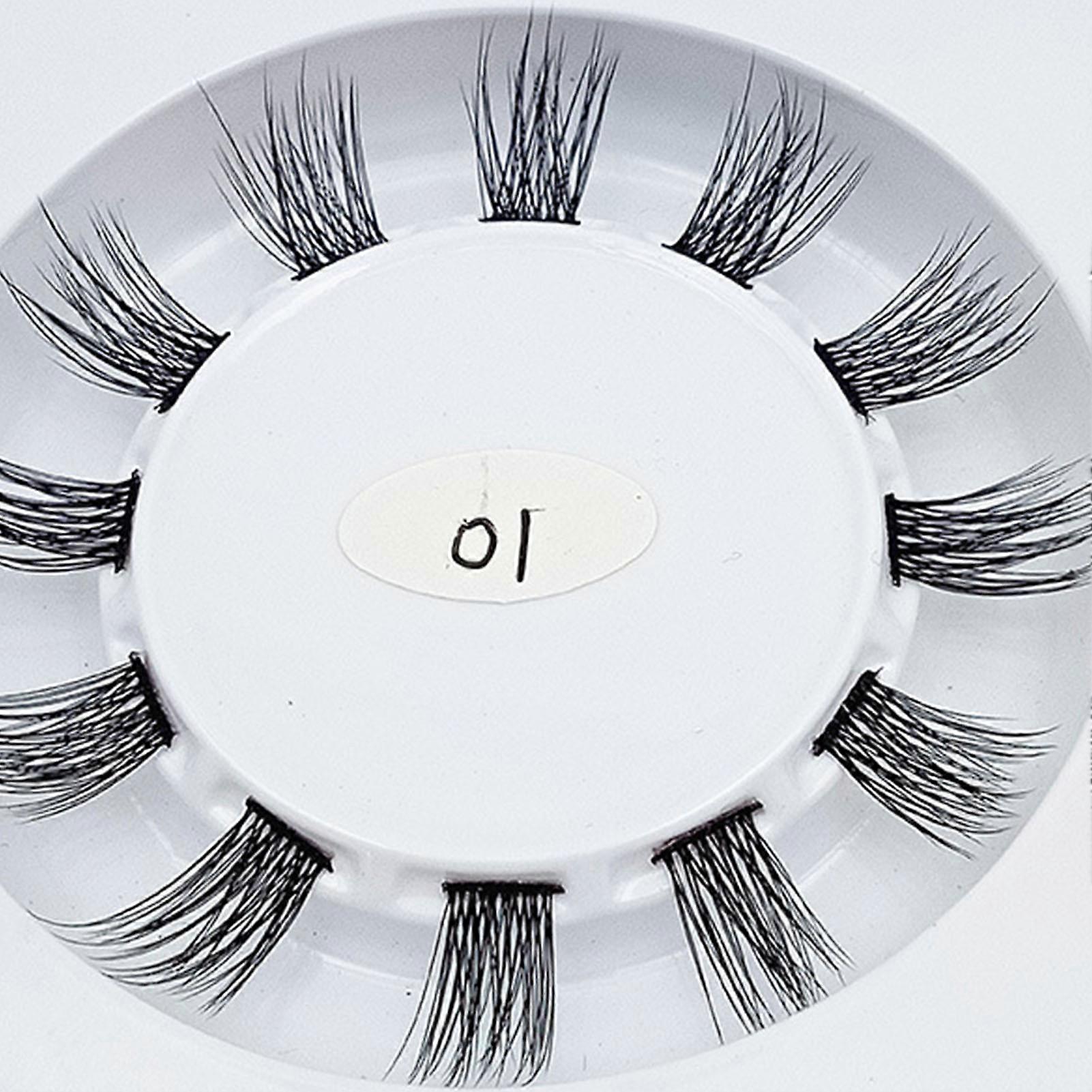 72Pcs Black Soft Curling Fake Eyelashes Assorted Sizes Set