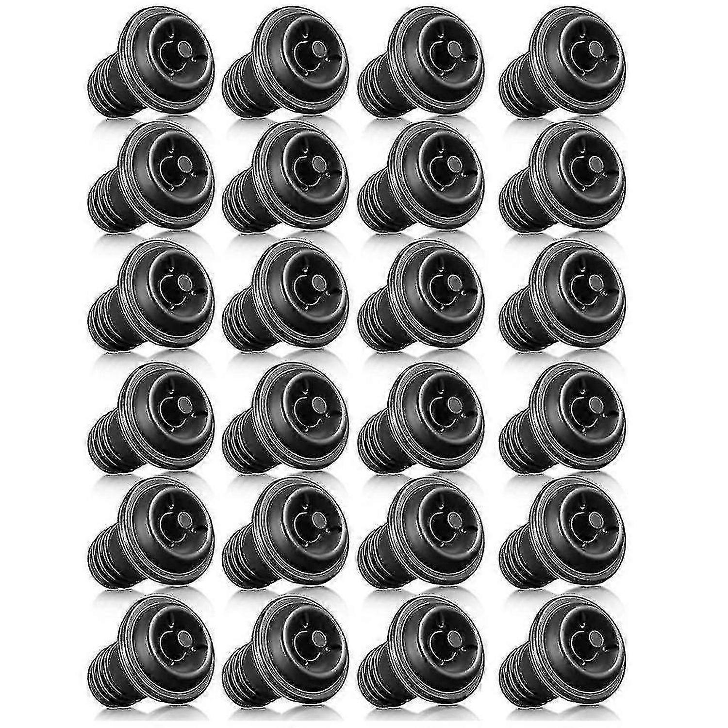 Lot de 24 bouchons à vin refermables, réutilisables et réutilisables.
