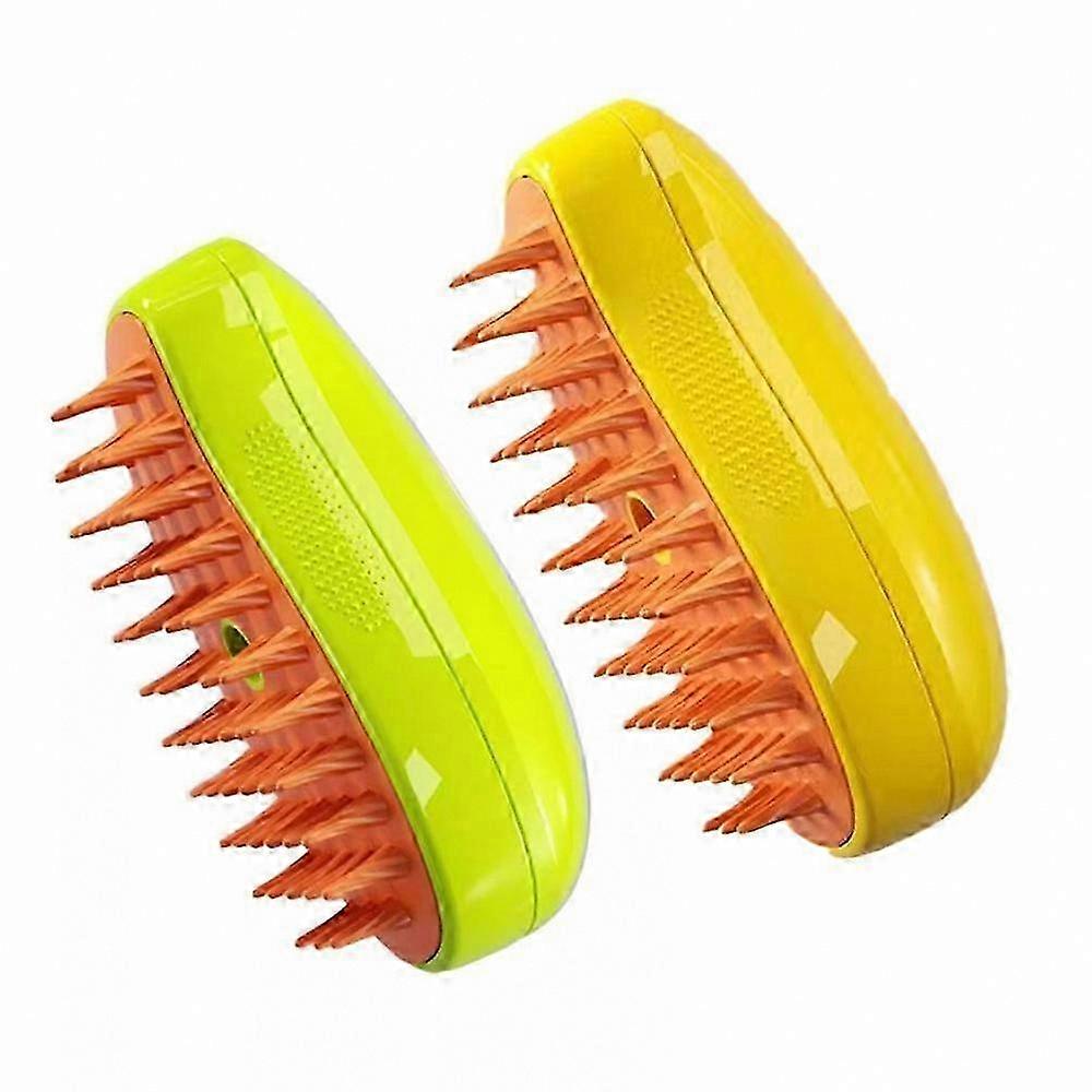3-in-1 Steam Brush for Cat Hair Cleaning, Self-Cleaning Cat Grooming Tool with Steam Functionality