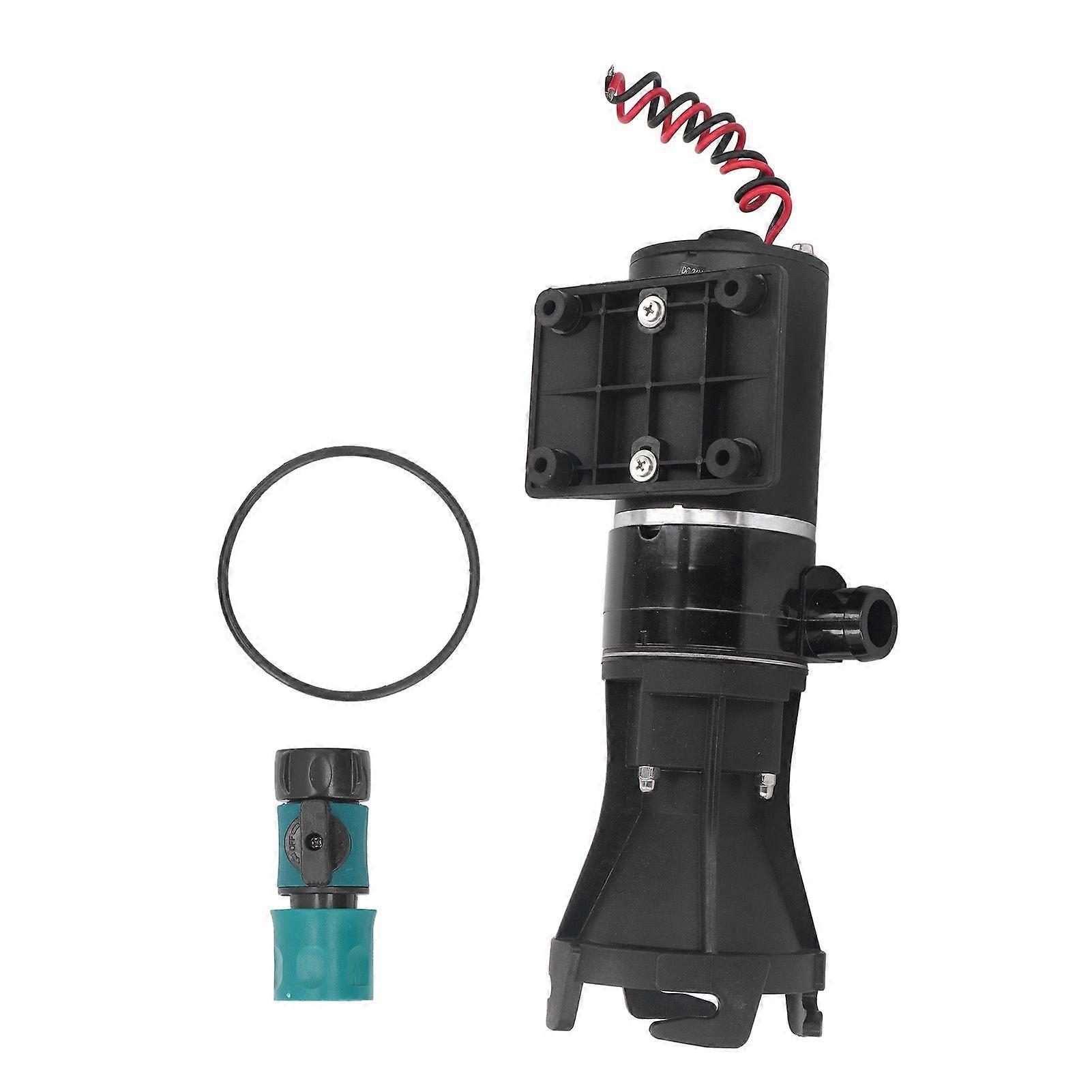 12V Macerator Pump with Flush Valve Waste Water Sewage Dumping Pump for RV Marine Boat 12GPM 45LPM